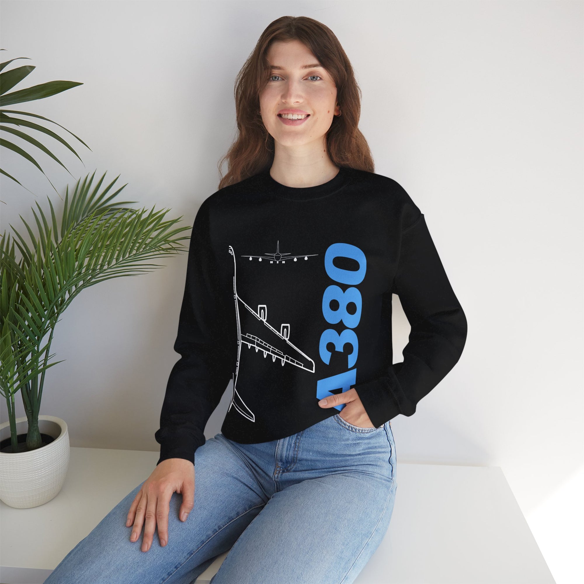Airbus A380 Crewneck Sweatshirt - Travel Inspiring Cozy Apparel