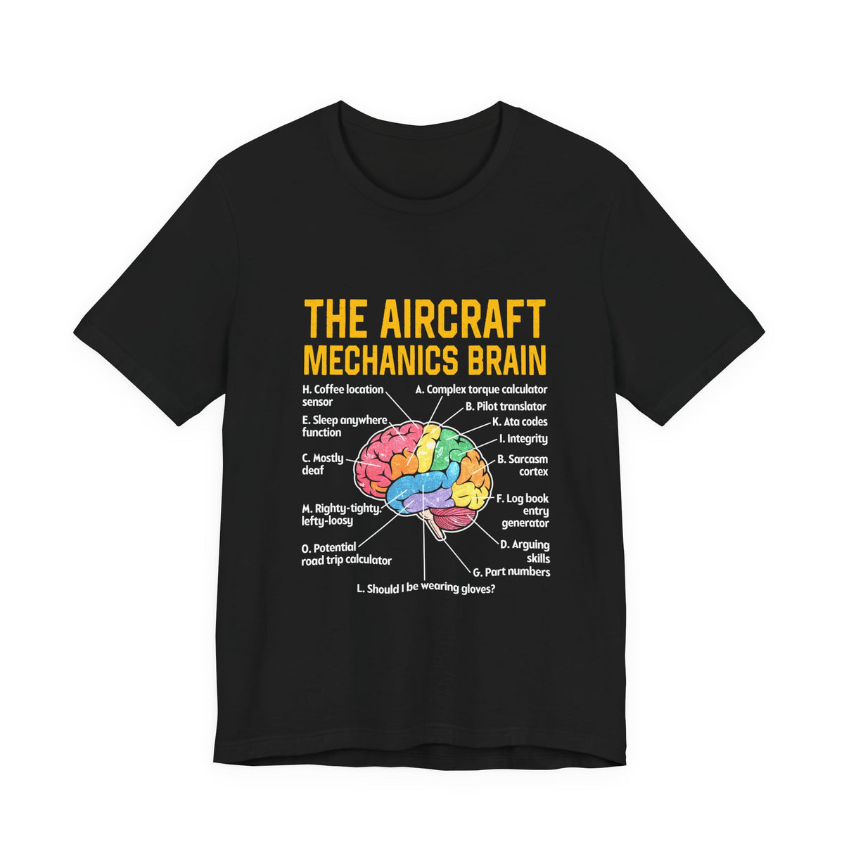 The Aircraft Mechanics Brain   - Unisex Jersey Tee