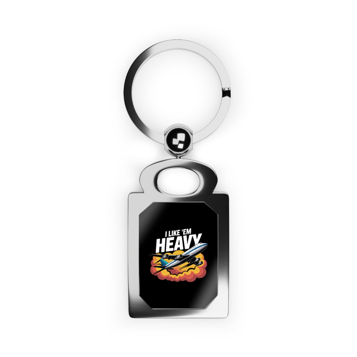 I Like 'Em Heavy - Rectangle Keyring