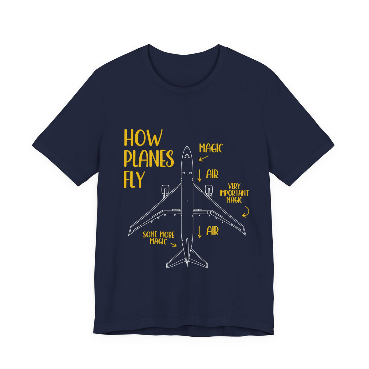 How Planes Fly?  - Unisex Jersey Tee