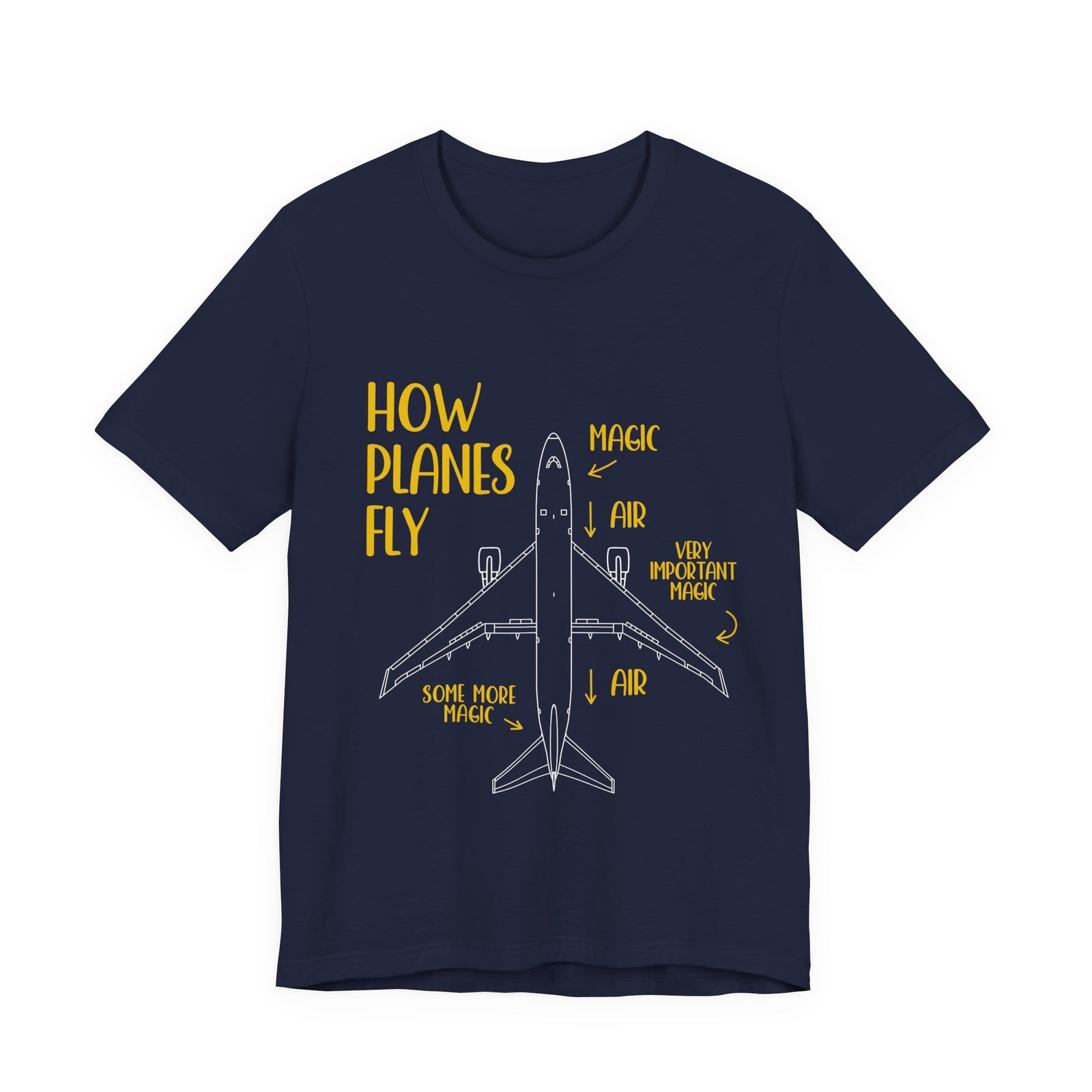 How Planes Fly?  - Unisex Jersey Tee