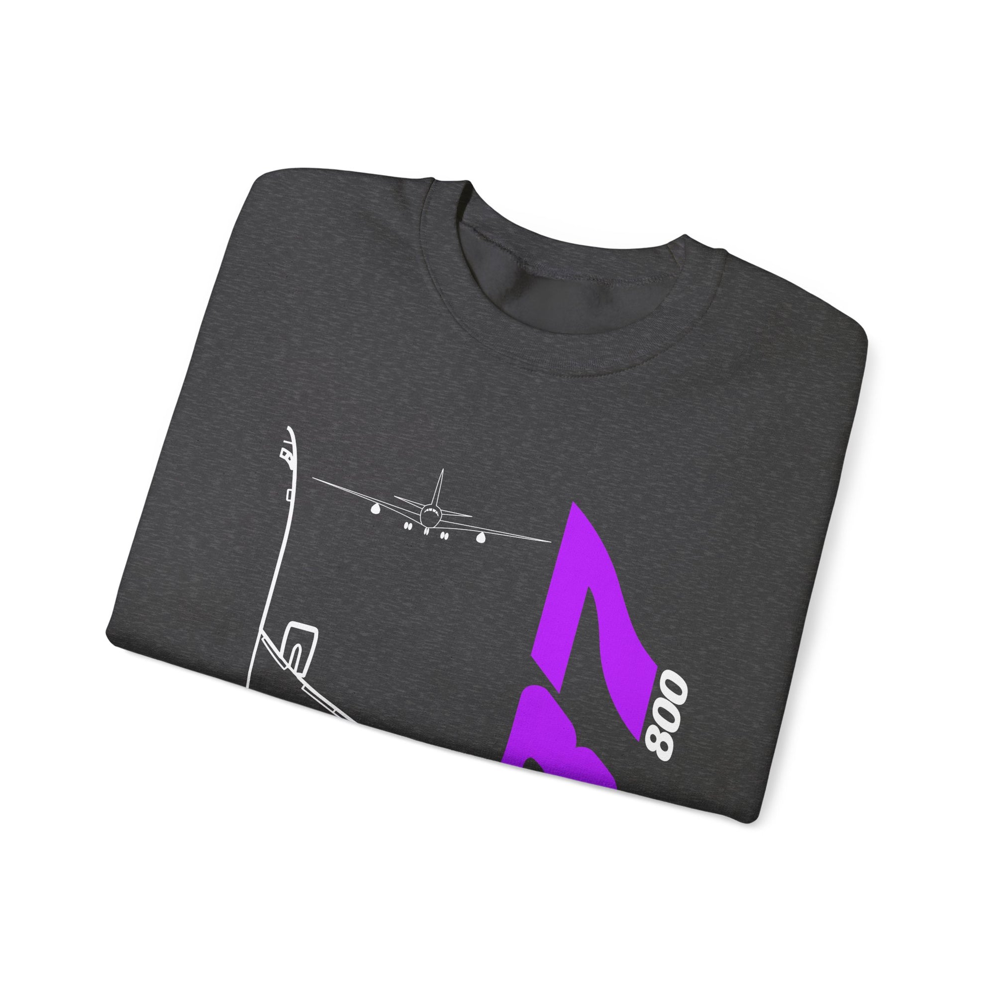 Boeing 737-800  Crewneck Sweatshirt - Travel Inspiring Cozy Apparel
