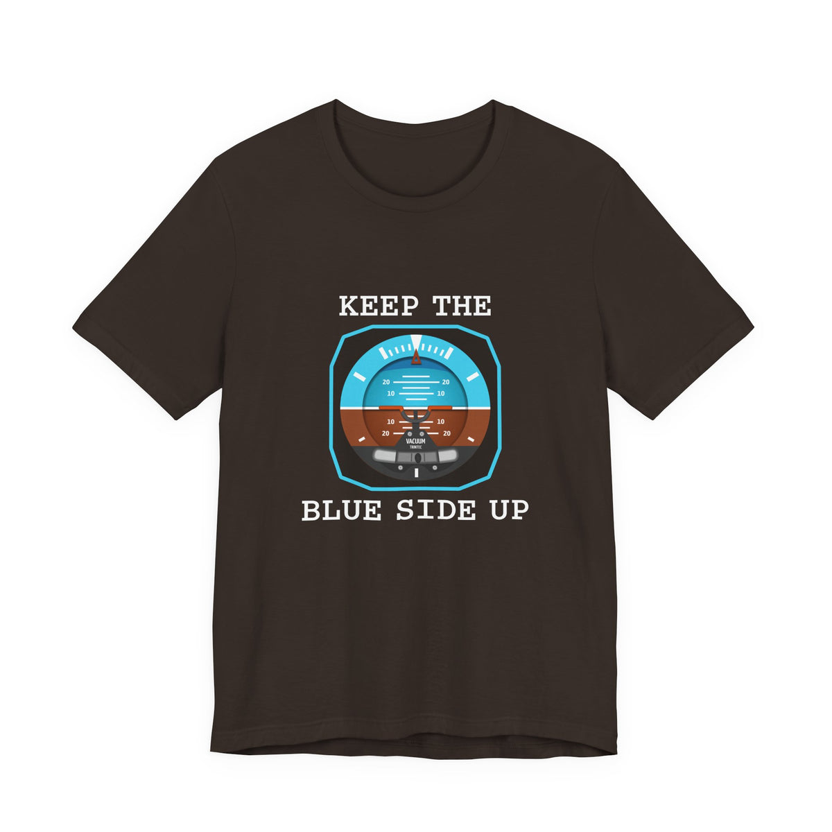 Keep The Blue Side Up Unisex Jersey Tee - Perfect for Aviation Enthusiasts