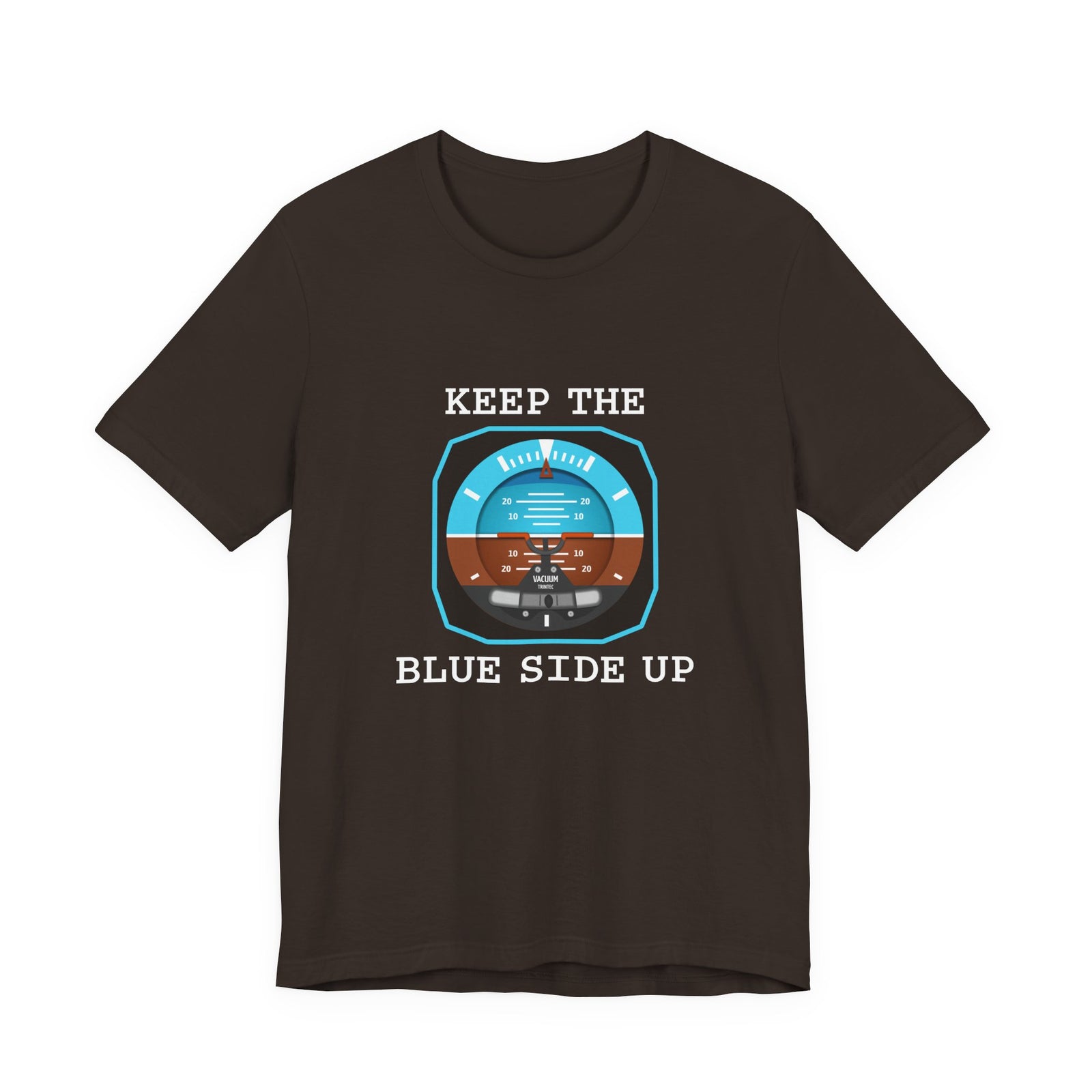 Keep The Blue Side Up Unisex Jersey Tee - Perfect for Aviation Enthusiasts