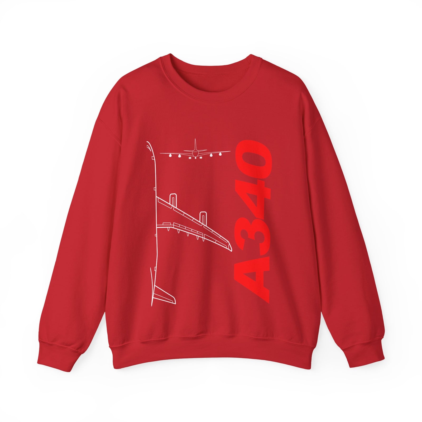 Airbus A340 Crewneck Sweatshirt - Travel Inspiring Cozy Apparel
