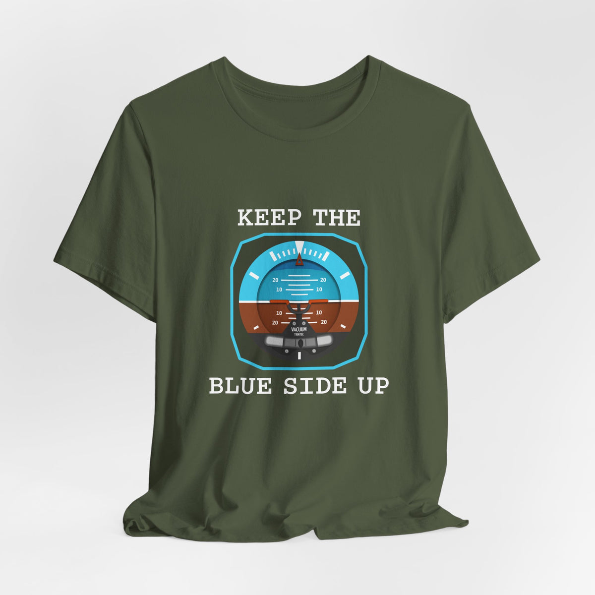 Keep The Blue Side Up Unisex Jersey Tee - Perfect for Aviation Enthusiasts