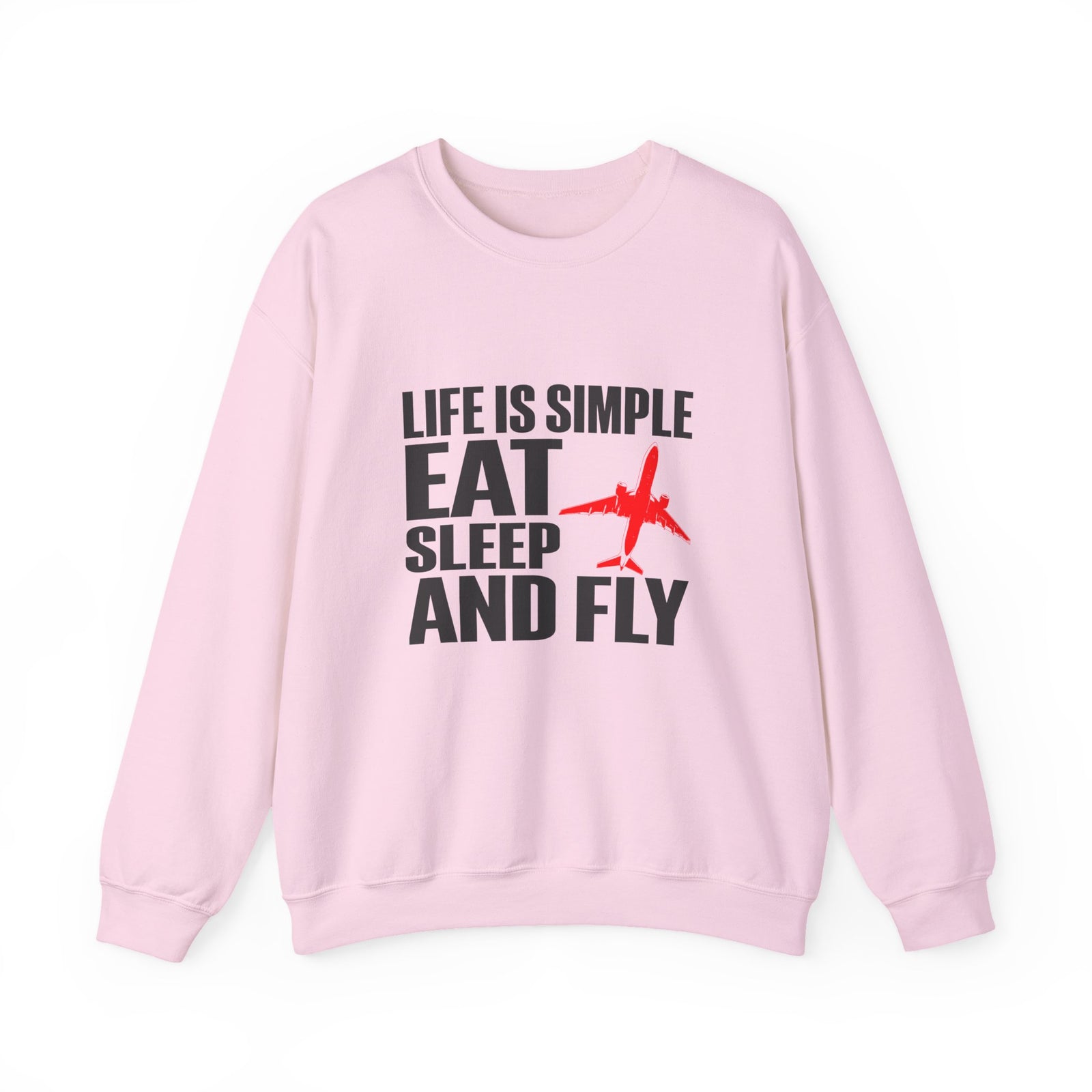 Life Is Simple  Crewneck Sweatshirt - Travel Inspiring Cozy Apparel