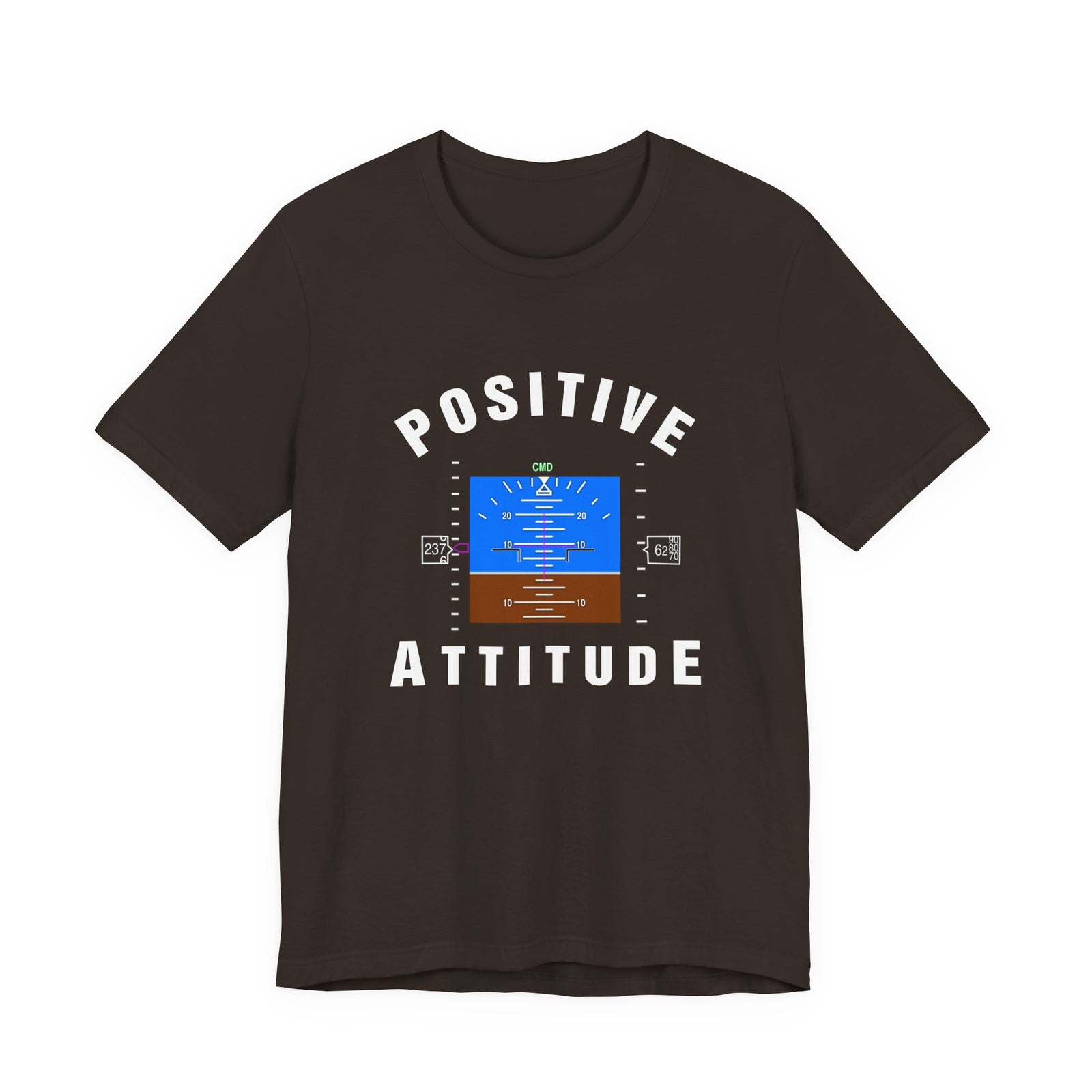 Positive Attitude Unisex Jersey Tee - Perfect for Aviation Enthusiasts