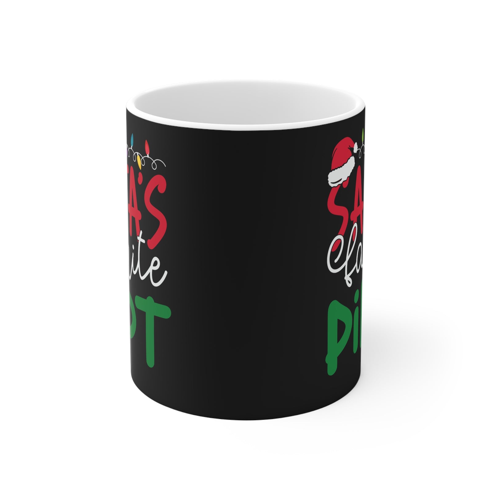 Santa’s favourite pilot  - 11oz Ceramic Coffee Cup for Aviation Enthusiasts