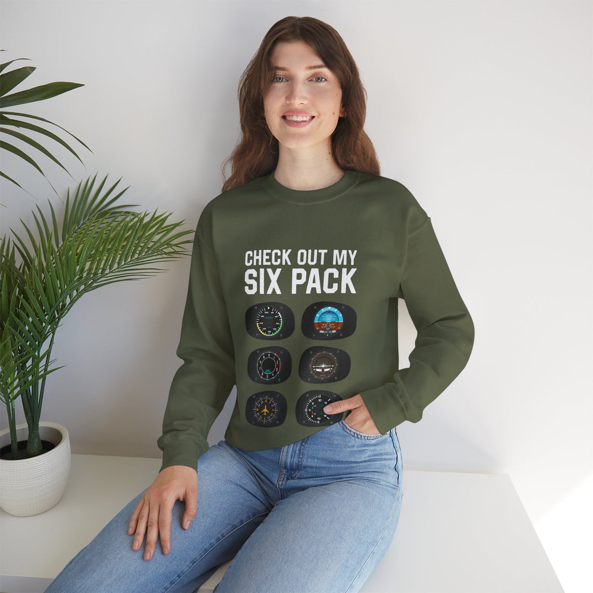 Check Out My Six Pack  -  Crewneck Sweatshirt