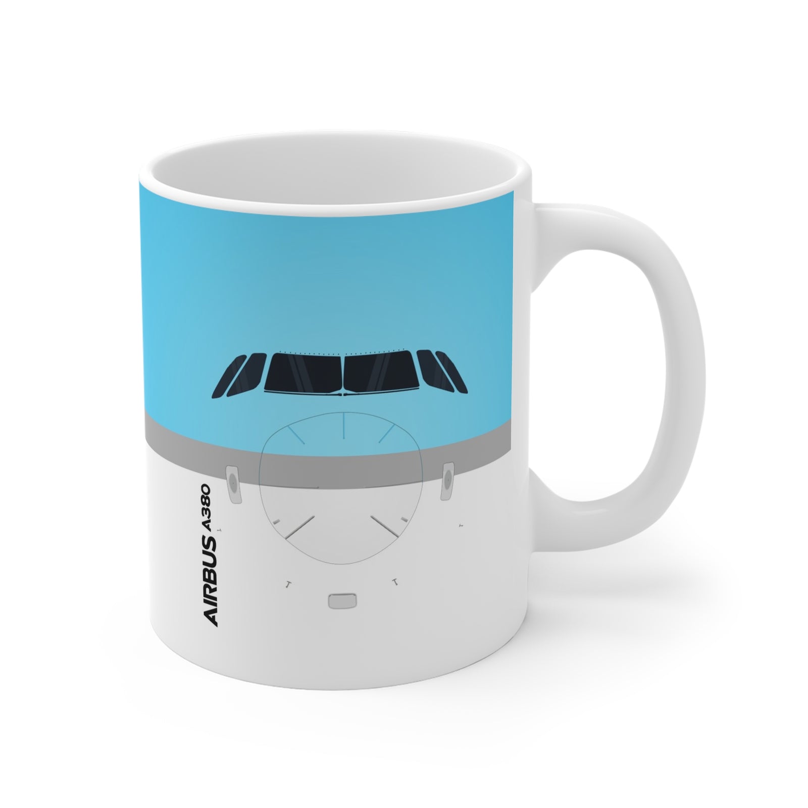 A380   - 11oz Ceramic Coffee Cup for Aviation Enthusiasts