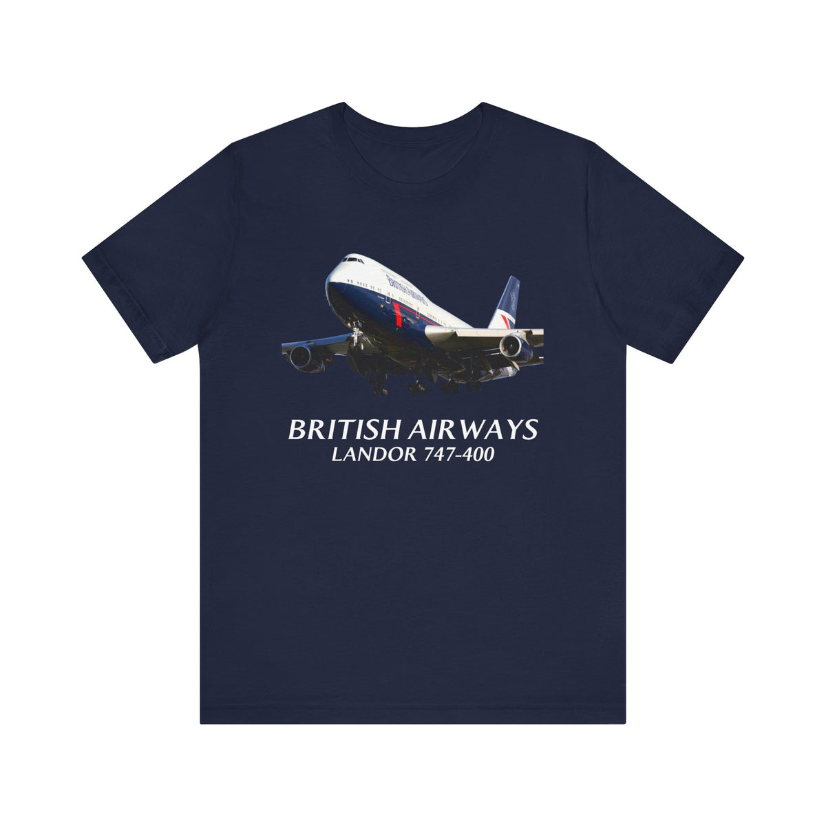 British Airways Landor 747-400   - Unisex Jersey Tee