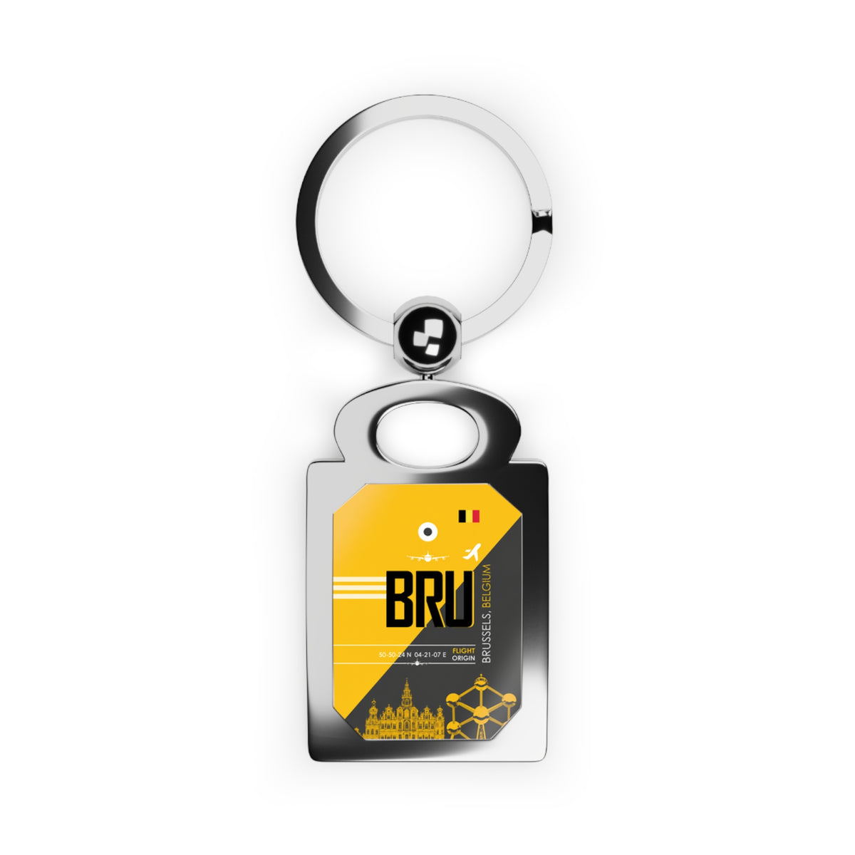 BRU - Rectangle Keyring