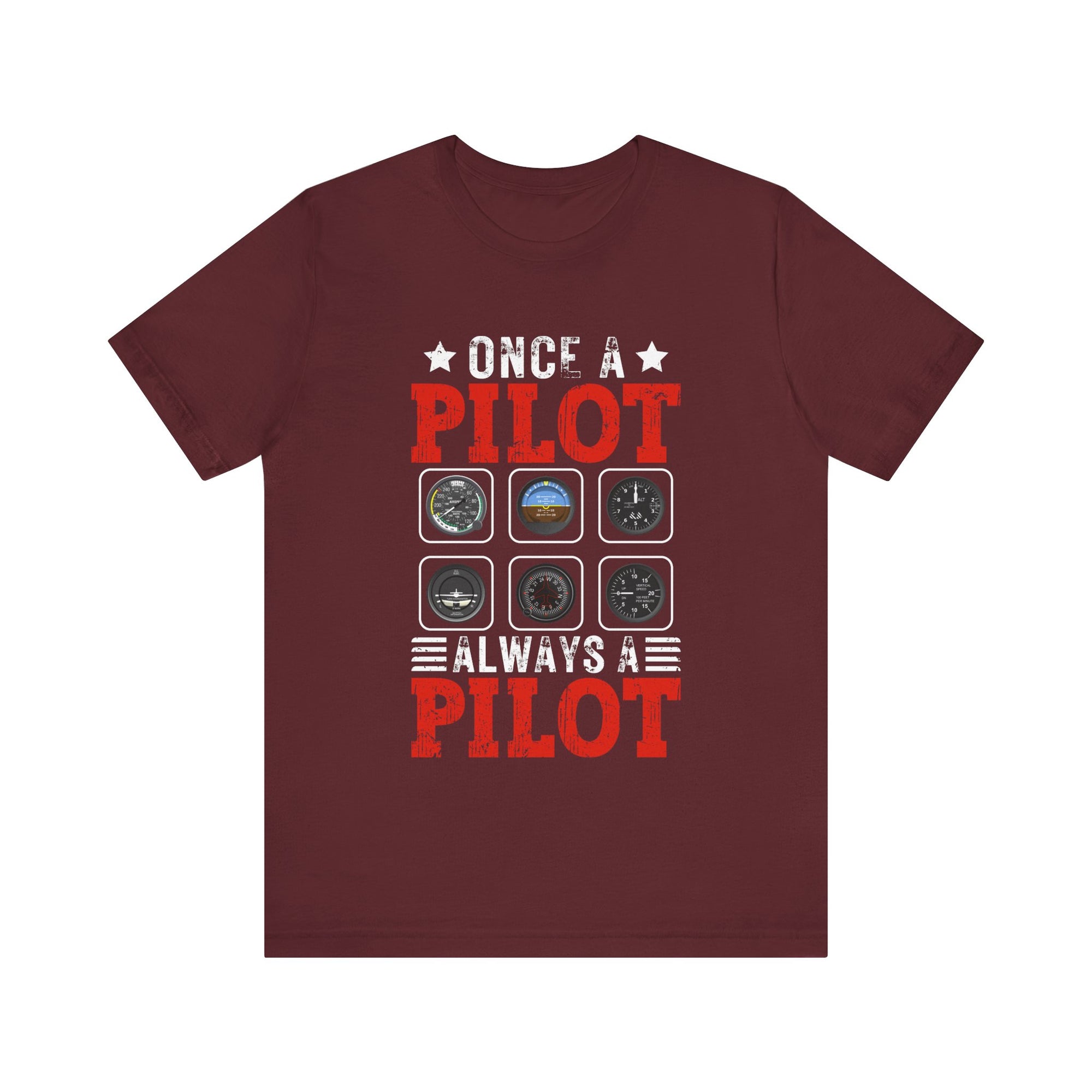 Once A Pilot Always A Pilot - Unisex Jersey Tee