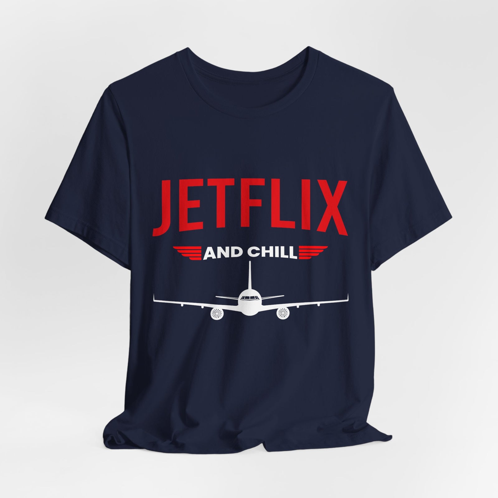 Jetflix And Chill  - Unisex Jersey Tee