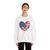 Patriotic Airplanes Heart USA Flag -  Crewneck Sweatshirt
