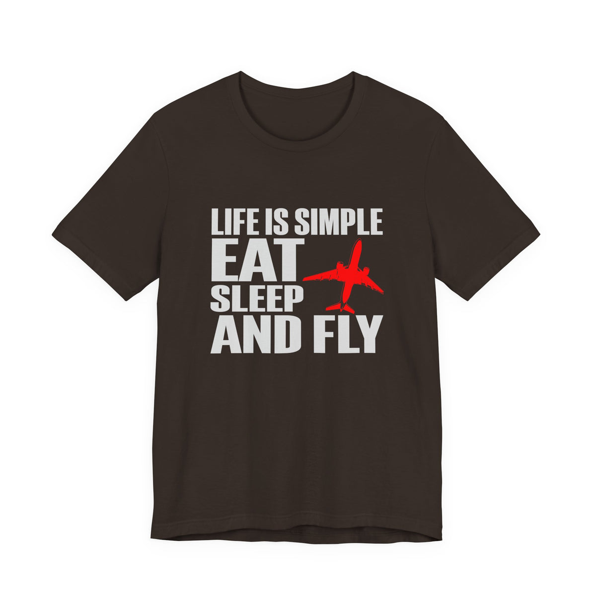 Life Is Simple  Unisex Jersey Tee - Perfect for Aviation Enthusiasts