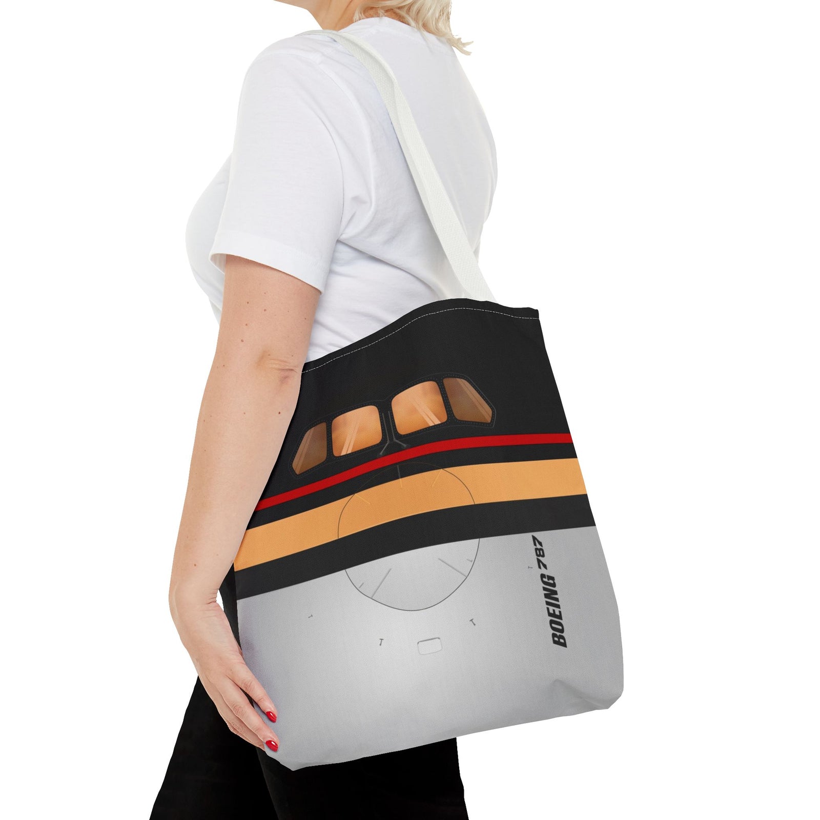 Royal Jordanian 787 Tote Bag — Printed Green Travel Tote