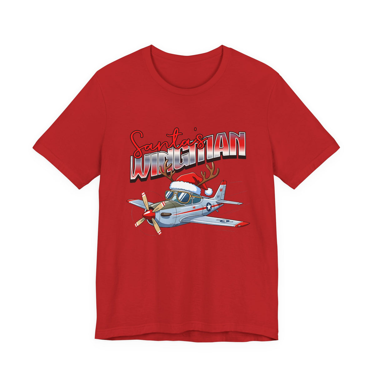 Santa’s wingman Unisex Jersey Tee - Perfect for Aviation Enthusiasts