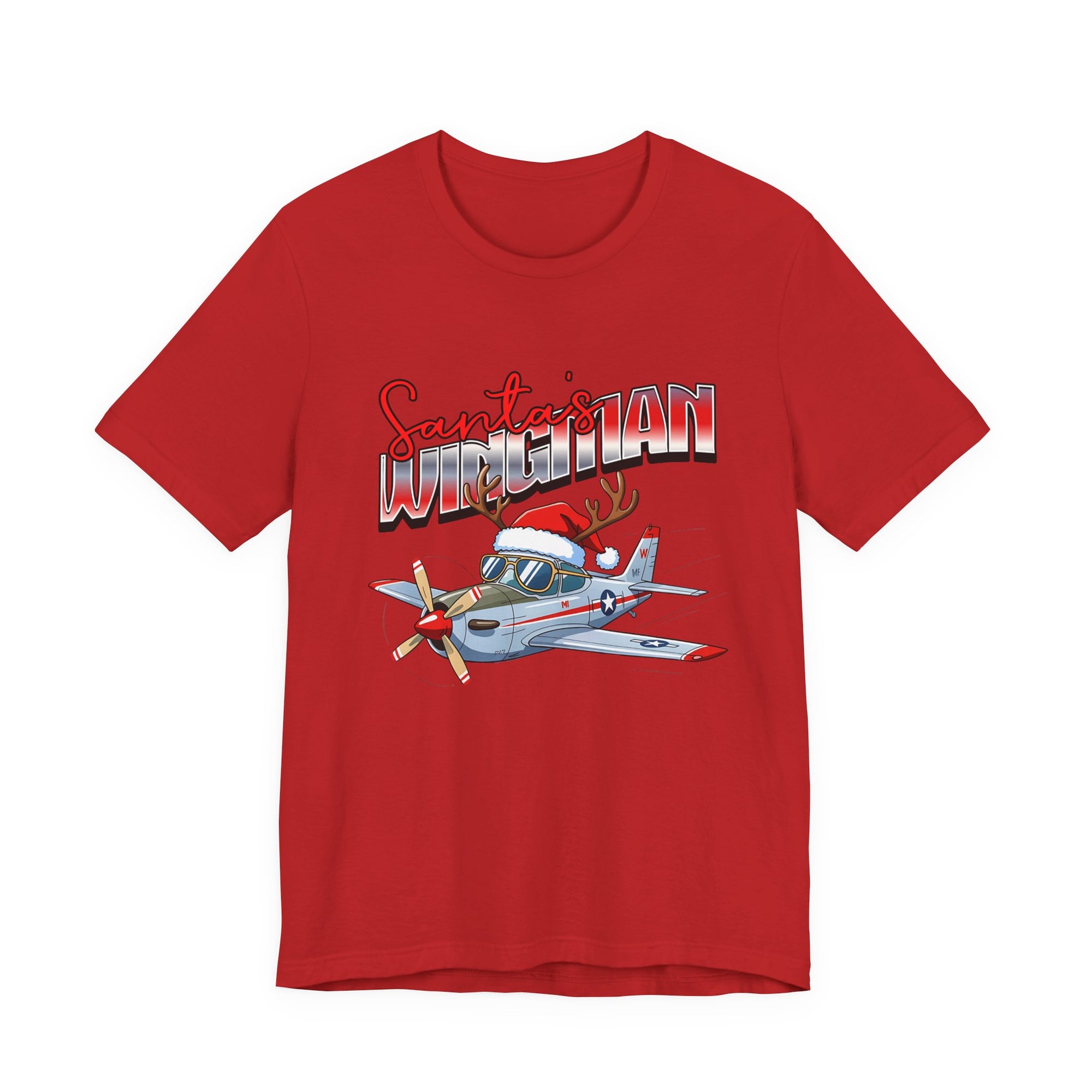 Santa’s wingman Unisex Jersey Tee - Perfect for Aviation Enthusiasts