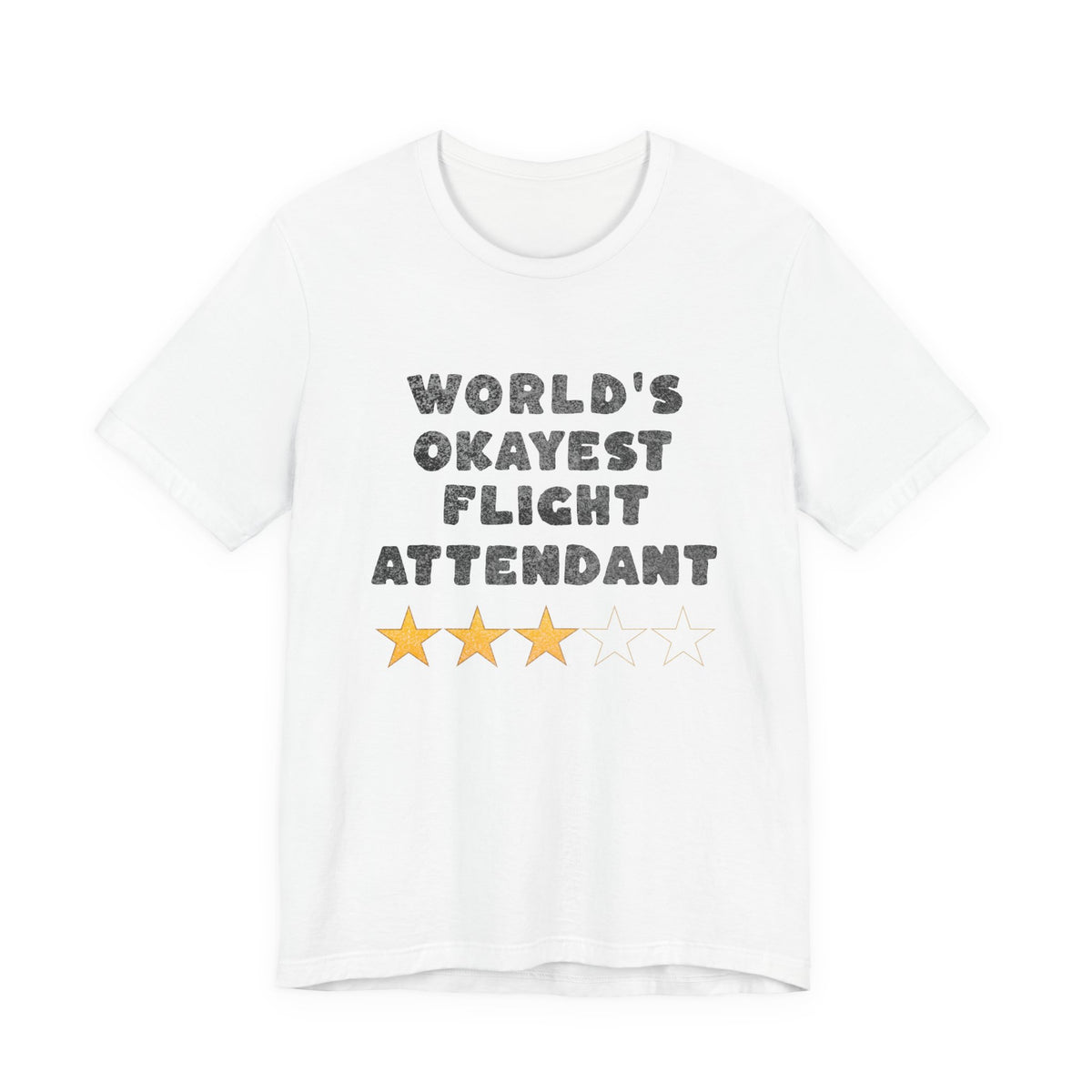 Worlds Okayest Flight Attendant  Unisex Jersey Tee - Perfect for Aviation Enthusiasts