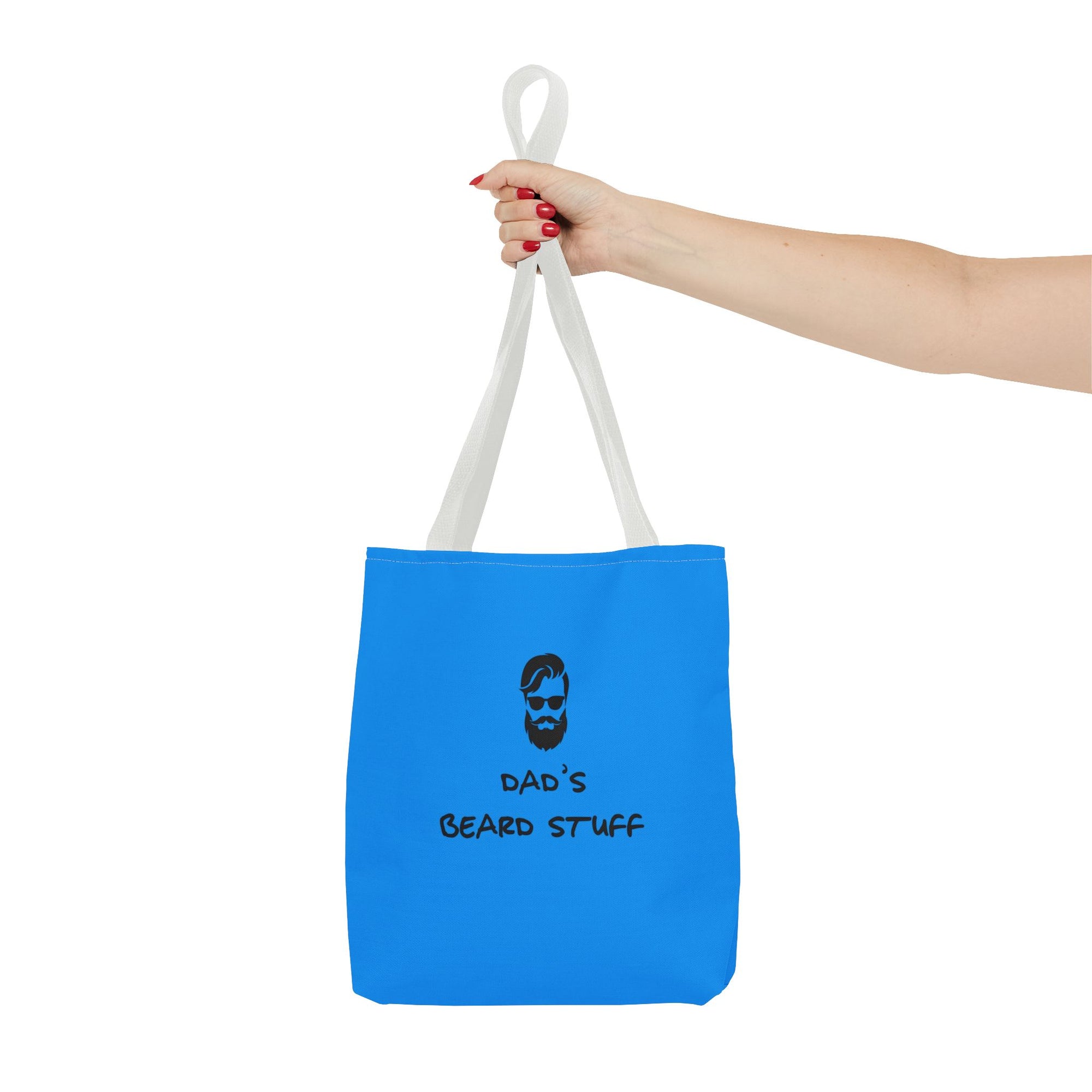 Dads Beard Stuff Tote Bag — Printed Green Travel Tote