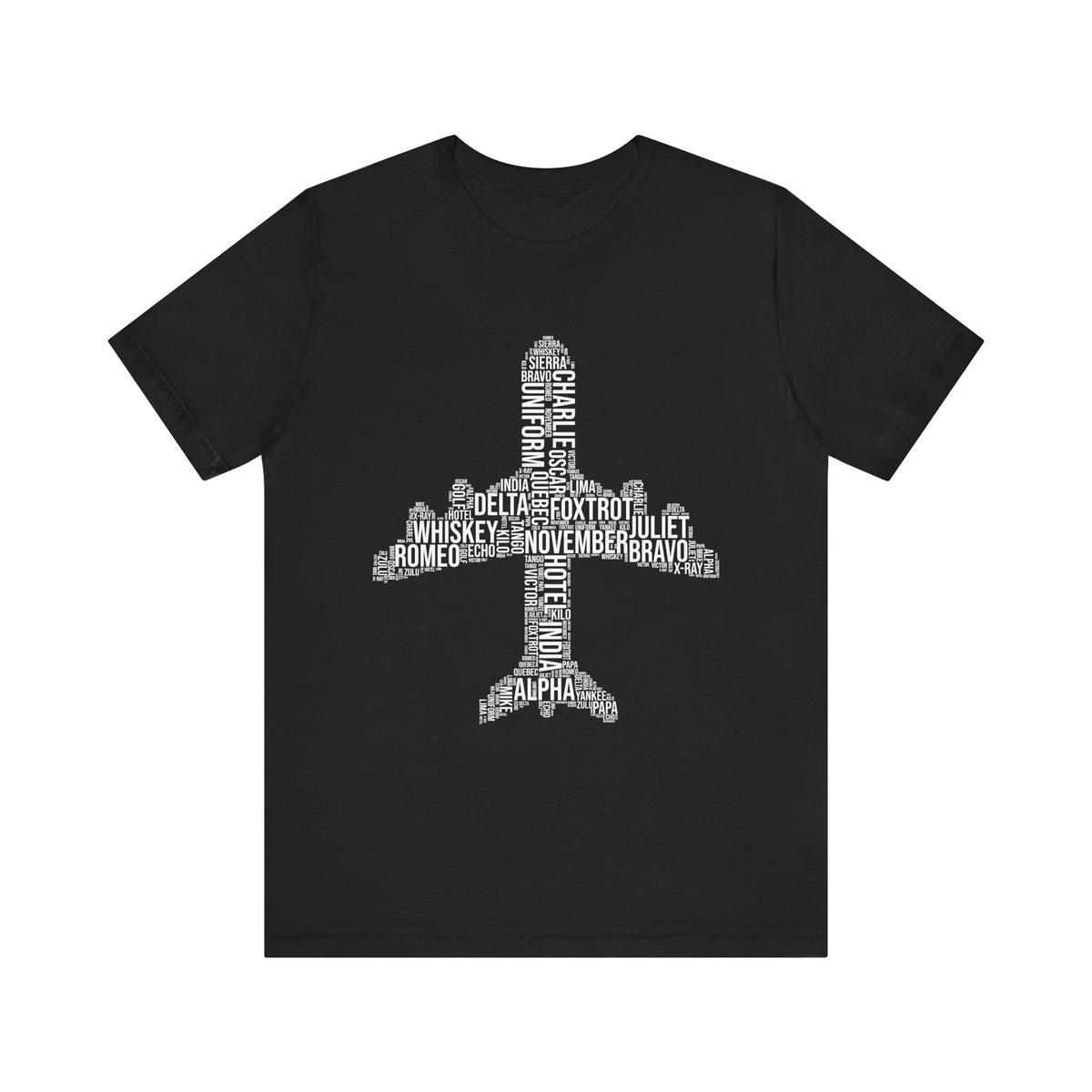 Airplane Typography  - Unisex Jersey Tee