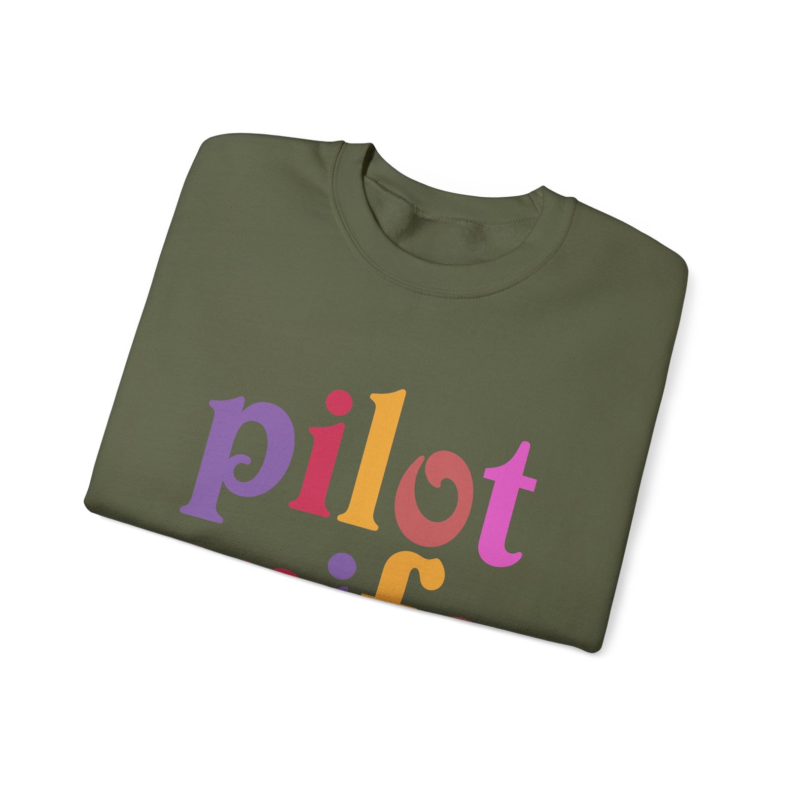 Pilot Wife Crewneck Sweatshirt - Travel Inspiring Cozy Apparel