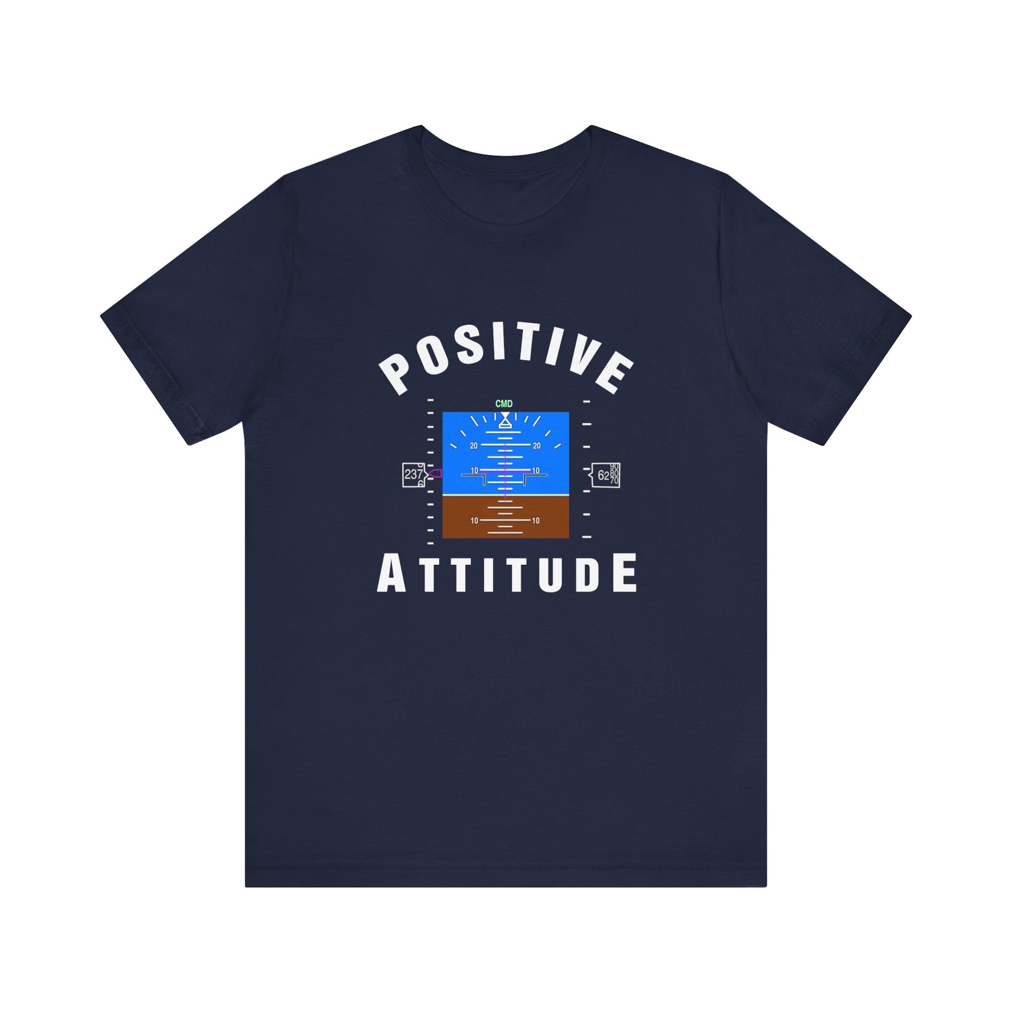 Positive Attitude Unisex Jersey Tee - Perfect for Aviation Enthusiasts
