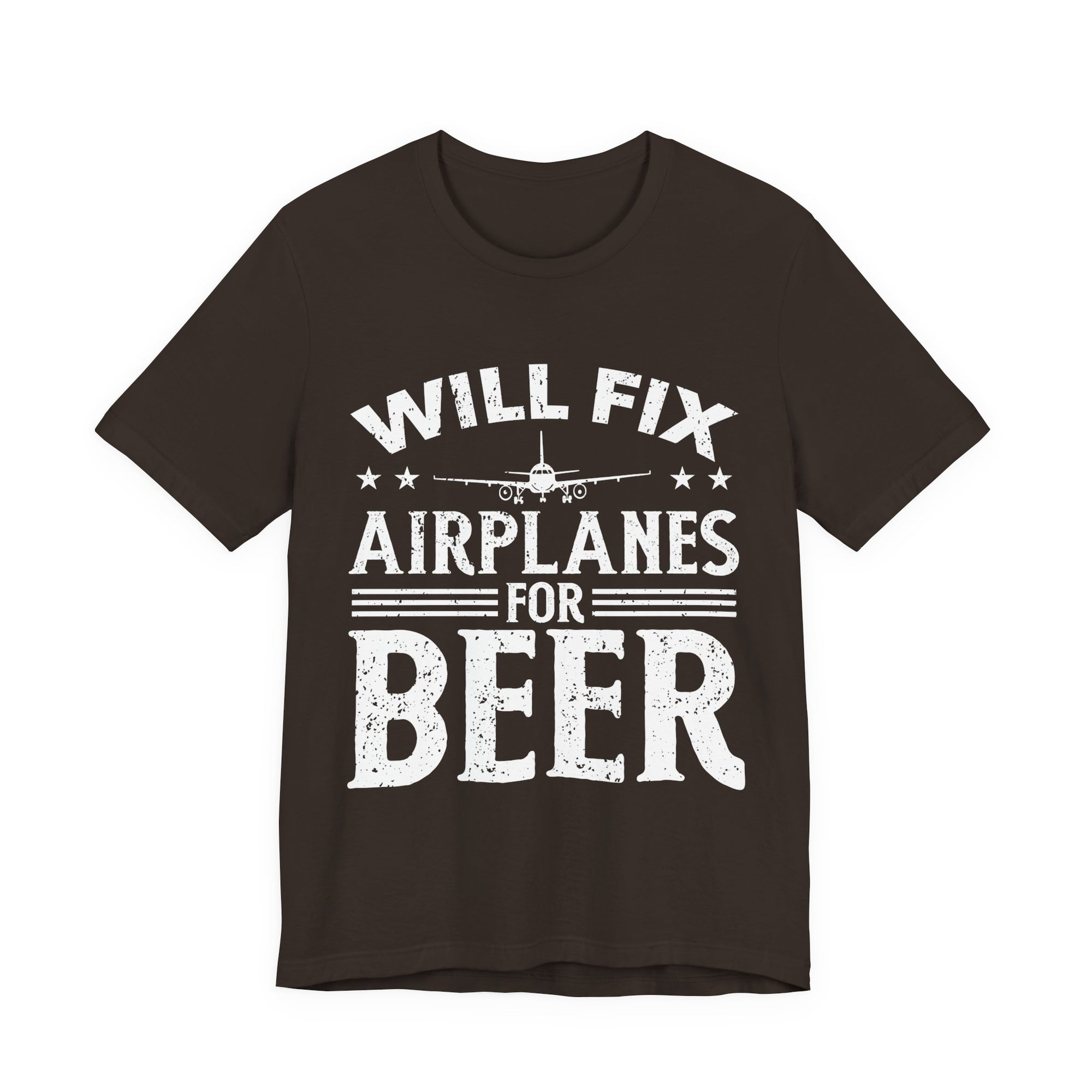Will Fix Airplanes For Beer  - Unisex Jersey Tee