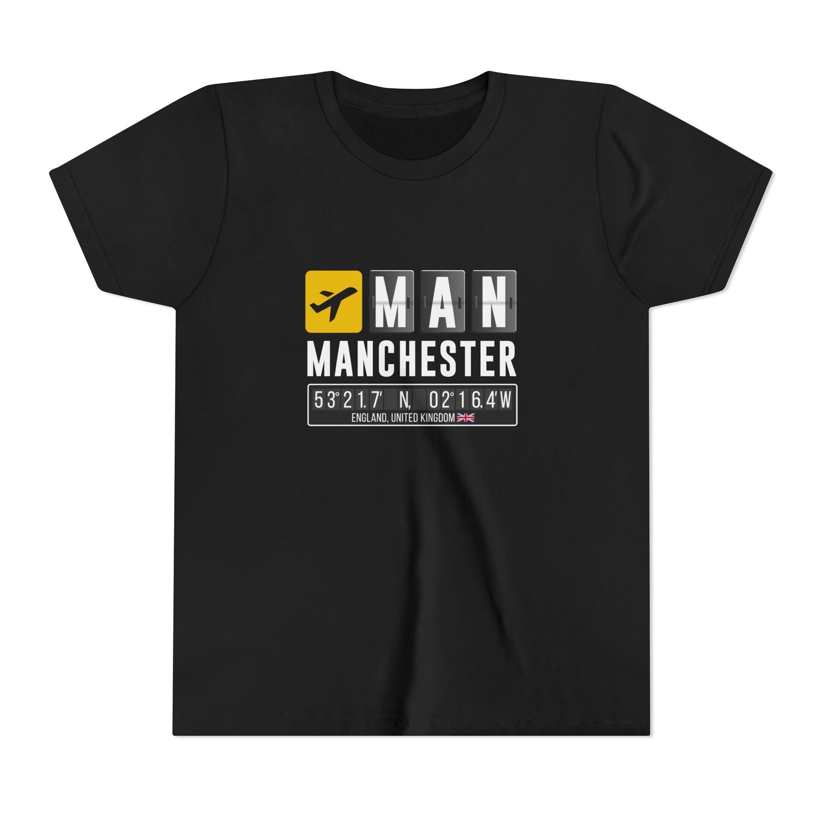 MAN Manchester Airport UK    - Unisex Youth Short Sleeve Tee