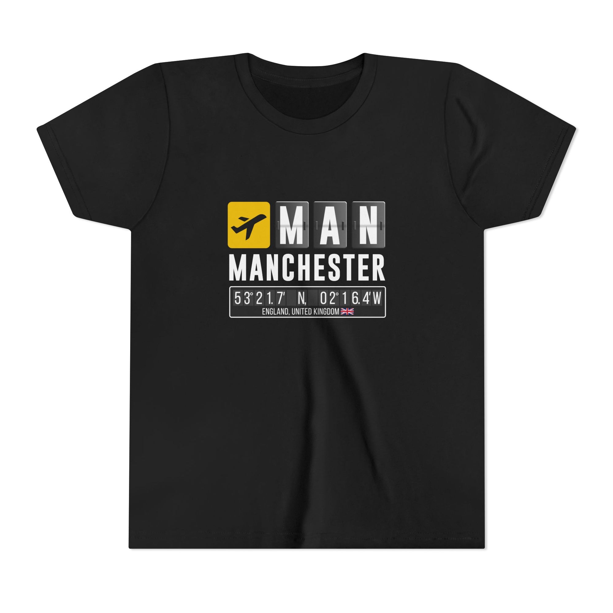 MAN Manchester Airport UK    - Unisex Youth Short Sleeve Tee