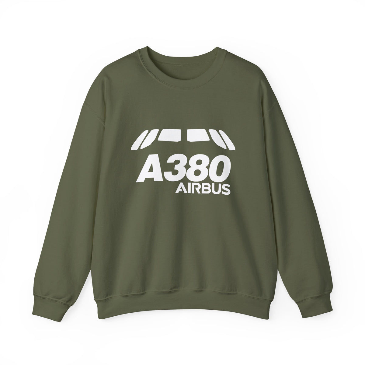 Airbus A380 Windshield Crewneck Sweatshirt - Travel Inspiring Cozy Apparel