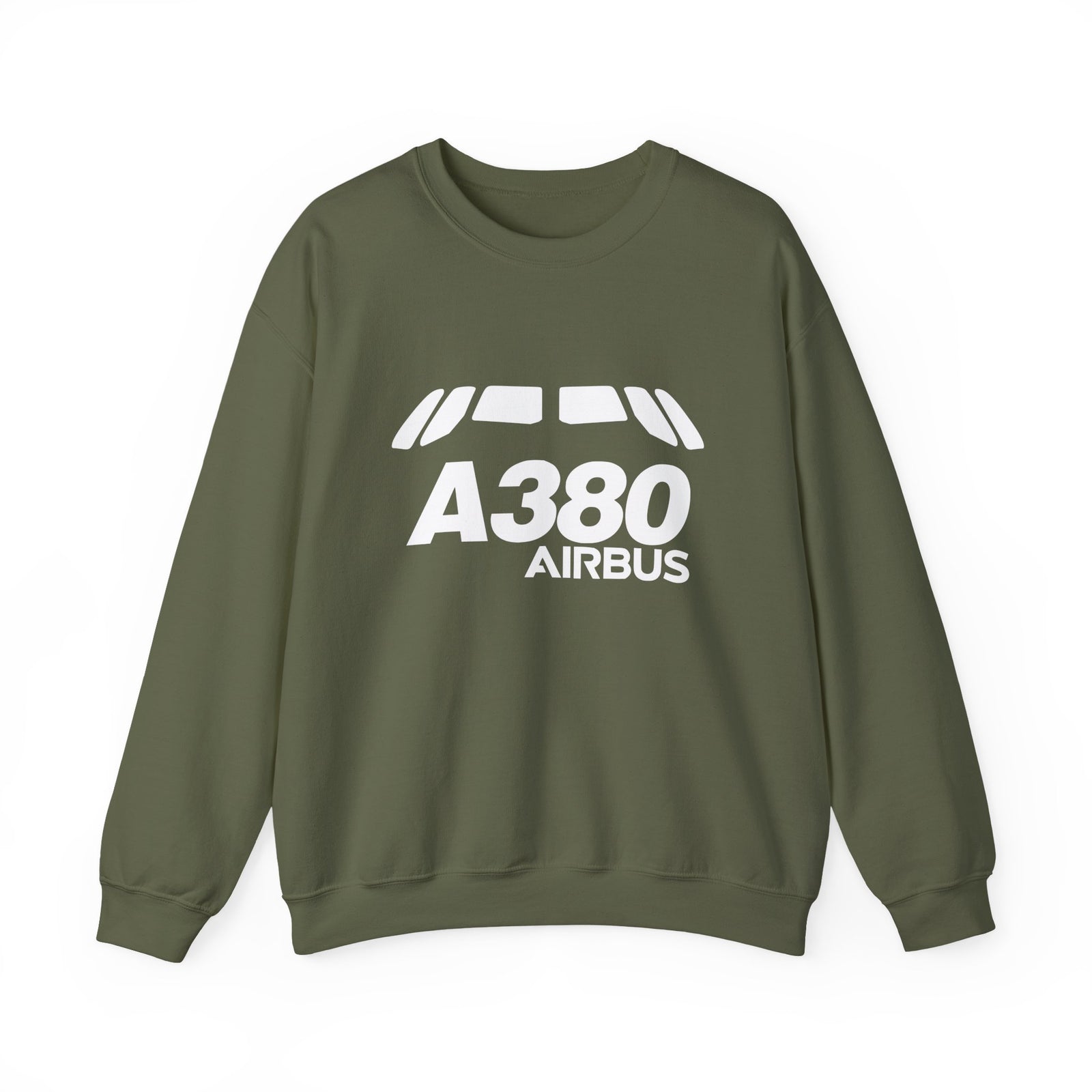 Airbus A380 Windshield Crewneck Sweatshirt - Travel Inspiring Cozy Apparel