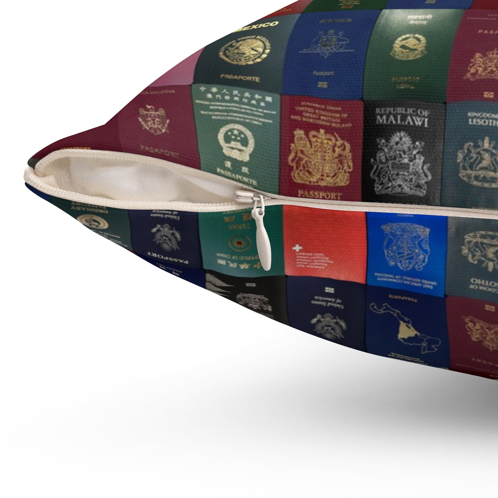 Passports  - Spun Polyester Square Pillow