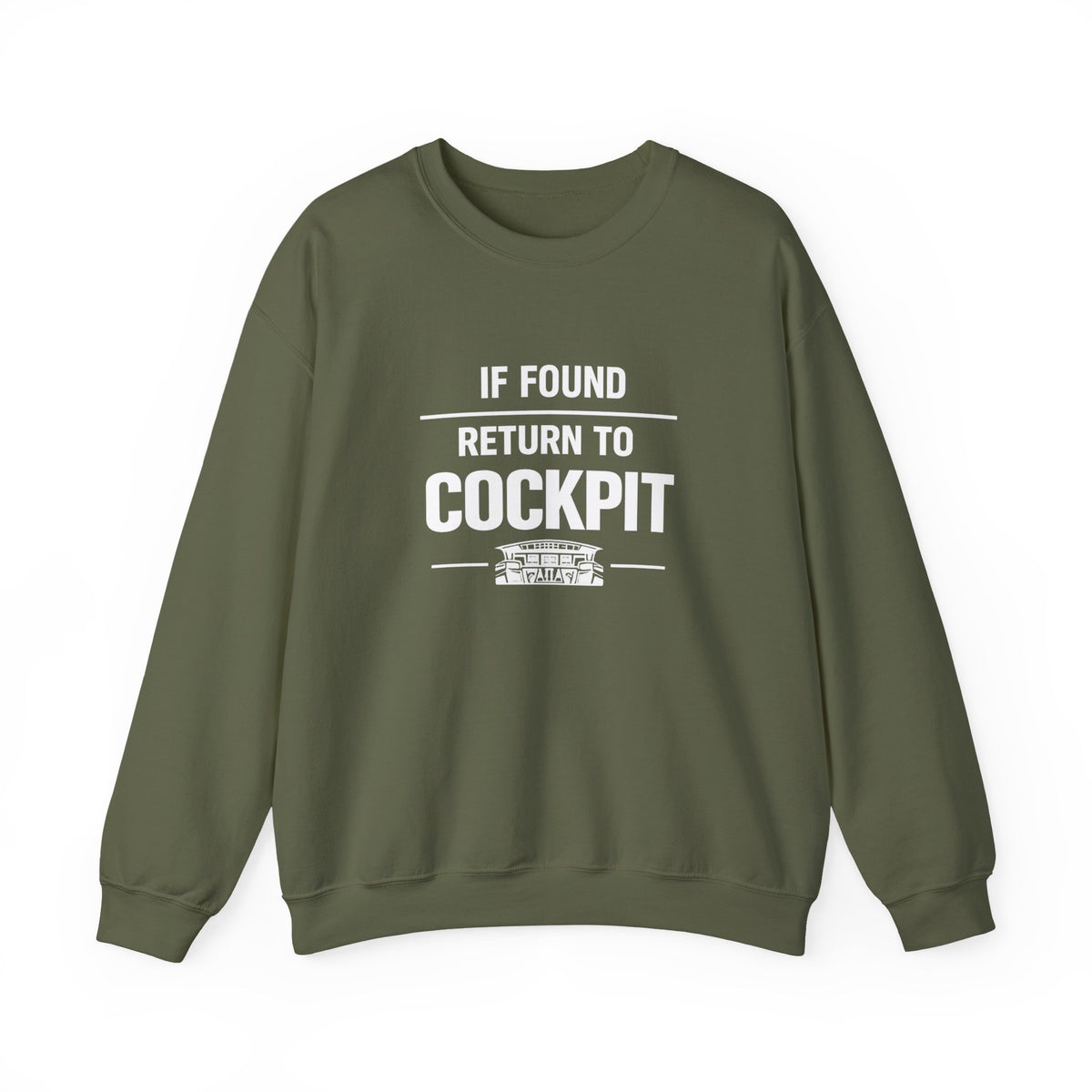 If Found Return to the Cockpit -  Crewneck Sweatshirt