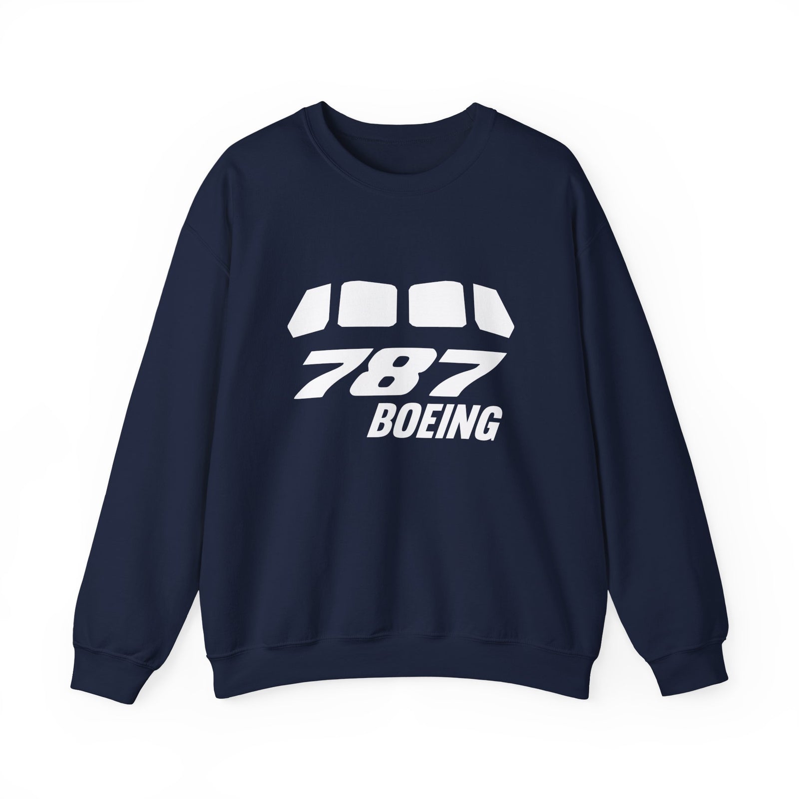 Boeing 787 Windshield Crewneck Sweatshirt - Travel Inspiring Cozy Apparel