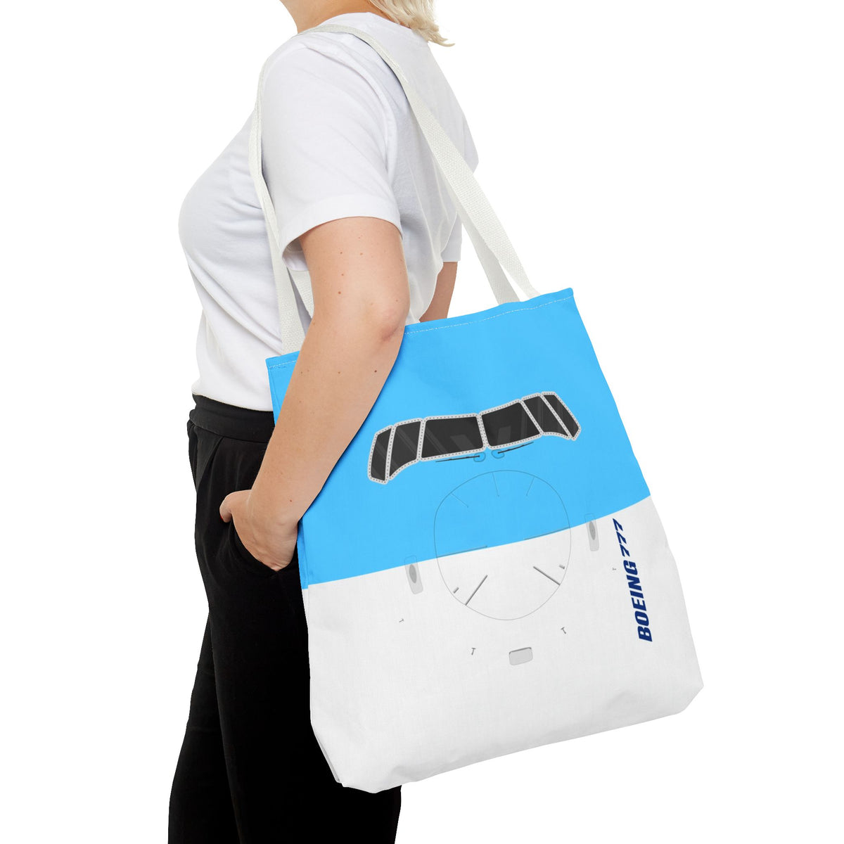 787 Tote Bag — Printed Green Travel Tote