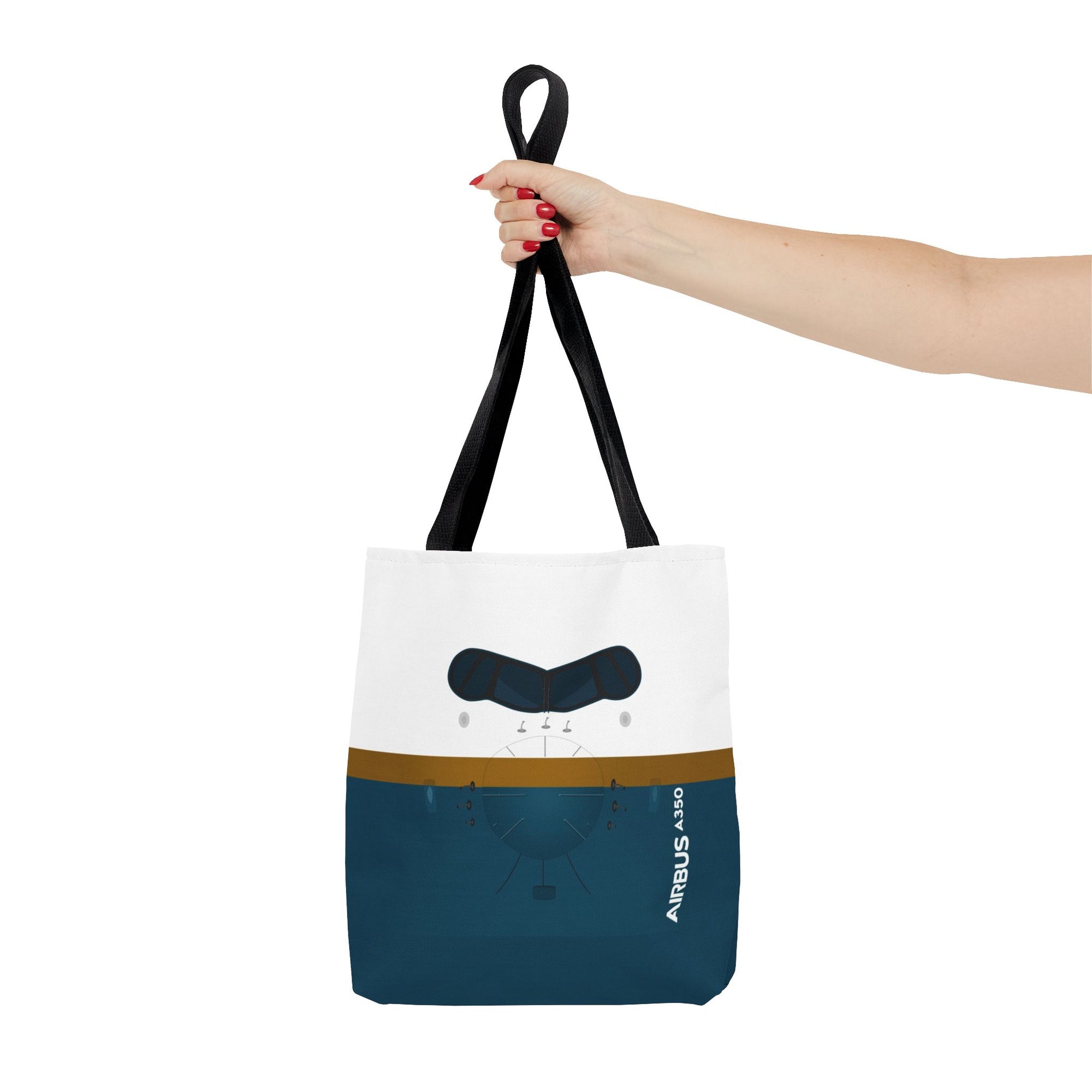 A350 Tote Bag — Printed Green Travel Tote
