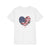 Patriotic Airplanes Heart USA Flag - Unisex Youth Short Sleeve Tee