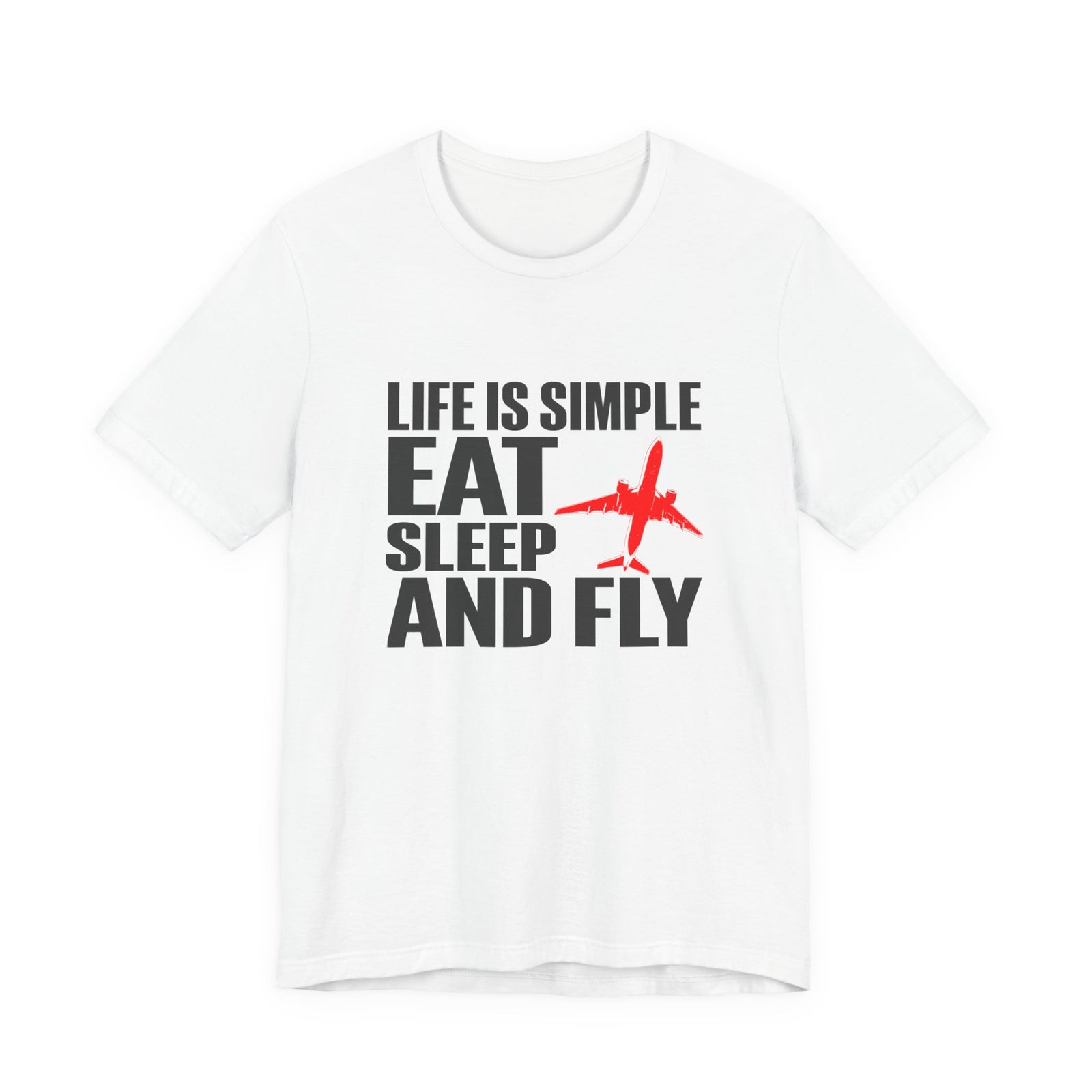 Life Is Simple  Unisex Jersey Tee - Perfect for Aviation Enthusiasts