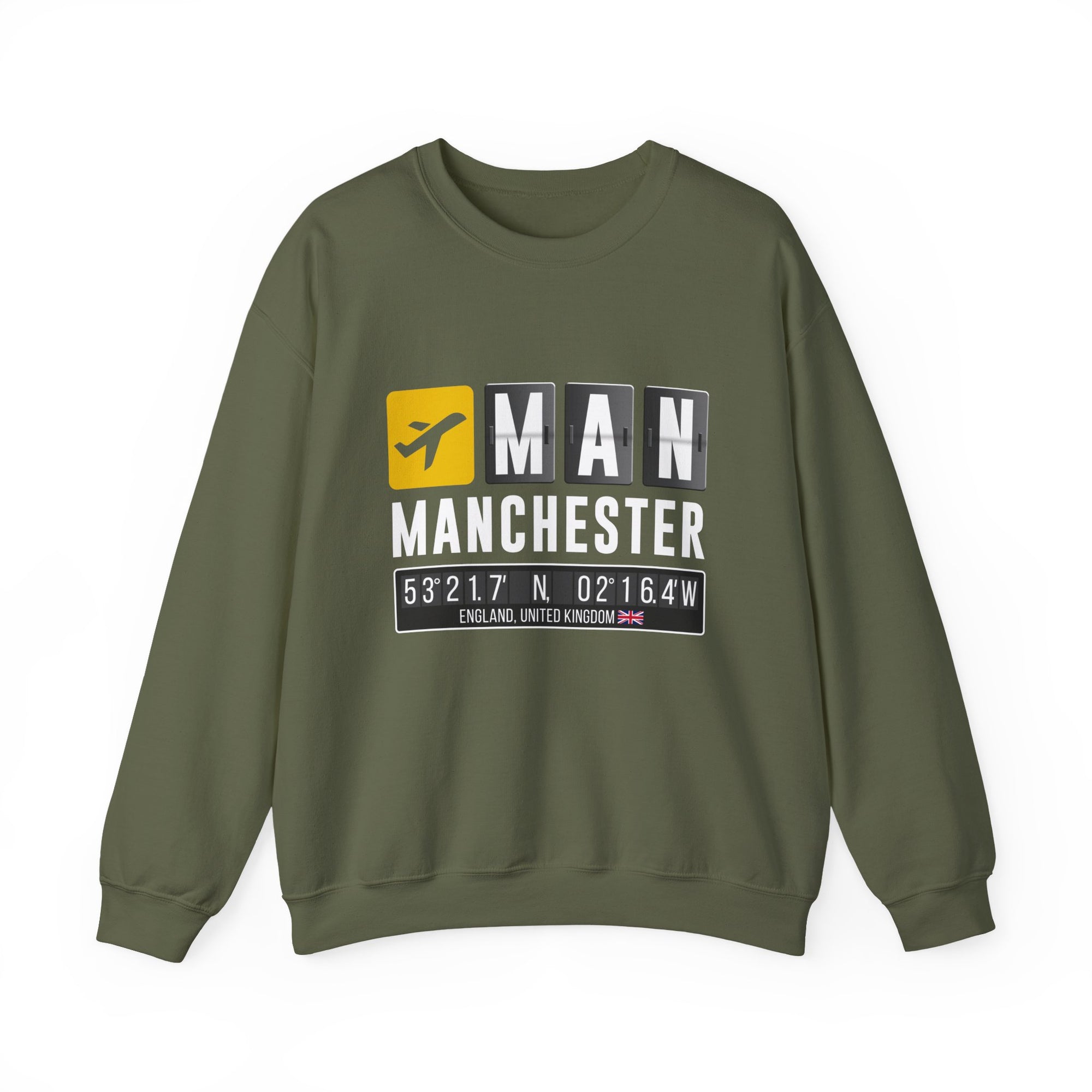 MAN Manchester Airport UK    -  Crewneck Sweatshirt