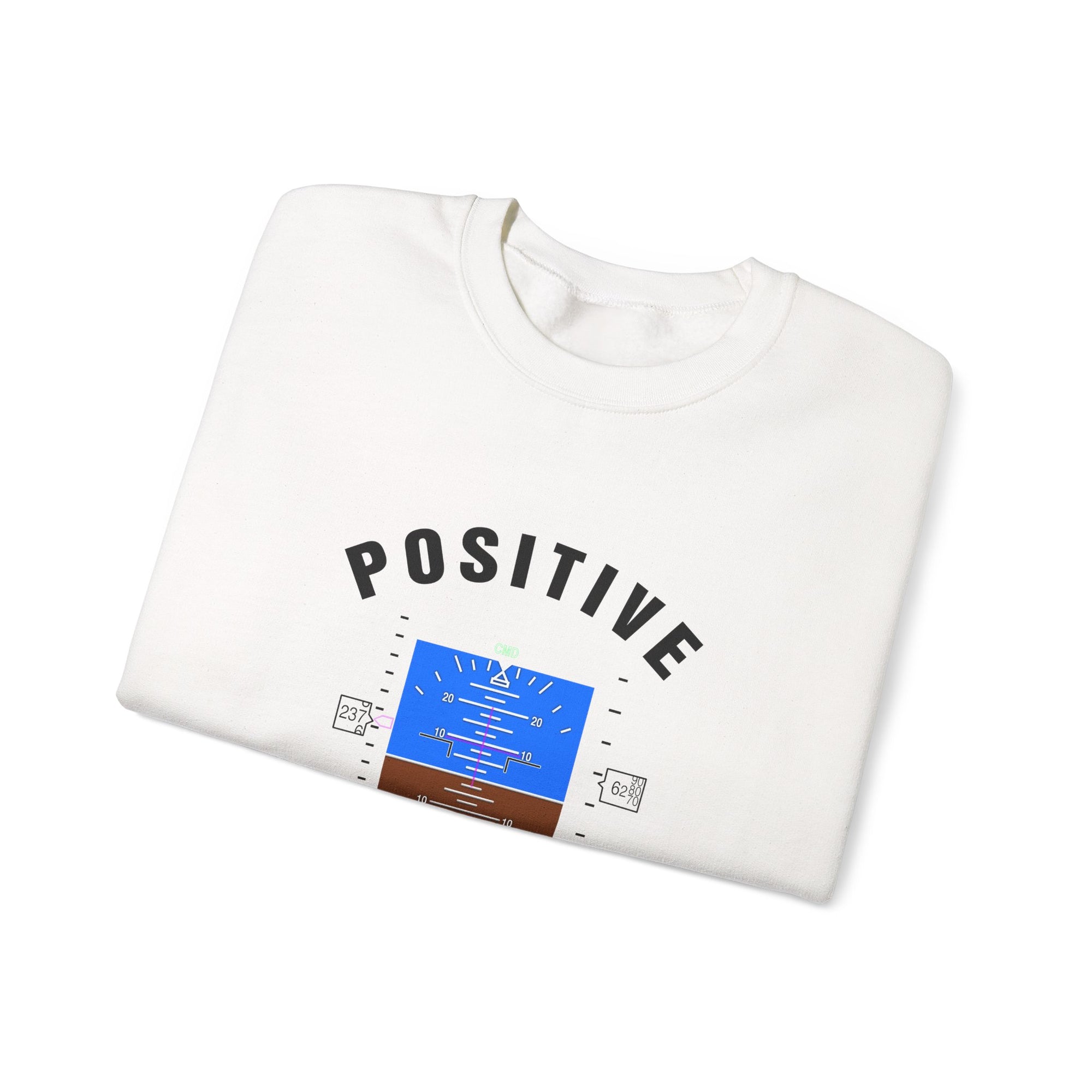 Positive Attitude Crewneck Sweatshirt - Travel Inspiring Cozy Apparel