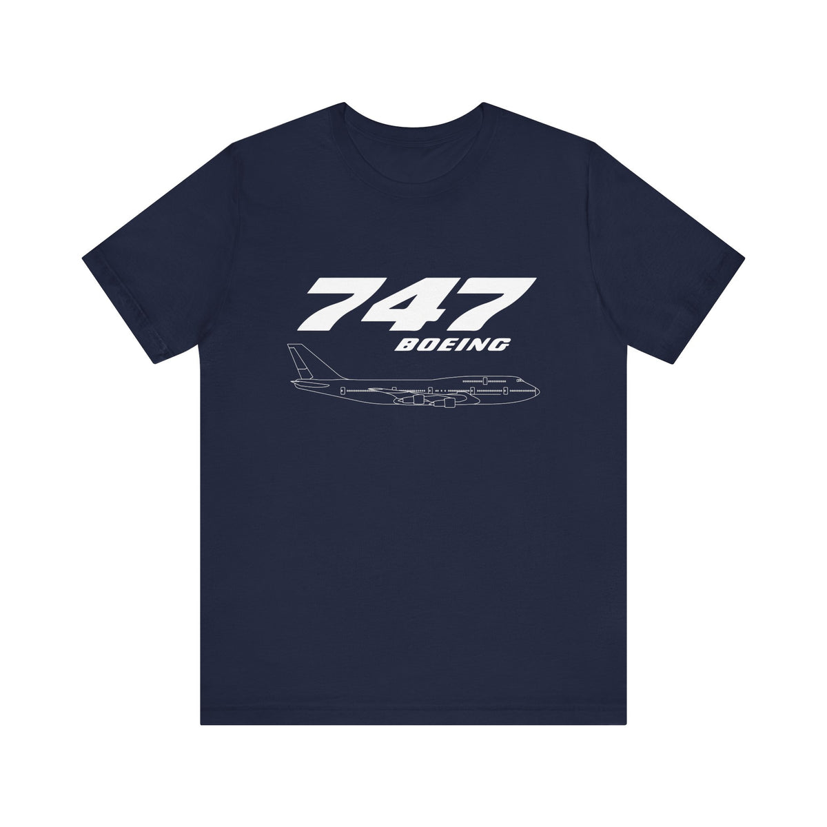 747 Unisex Jersey Tee - Perfect for Aviation Enthusiasts