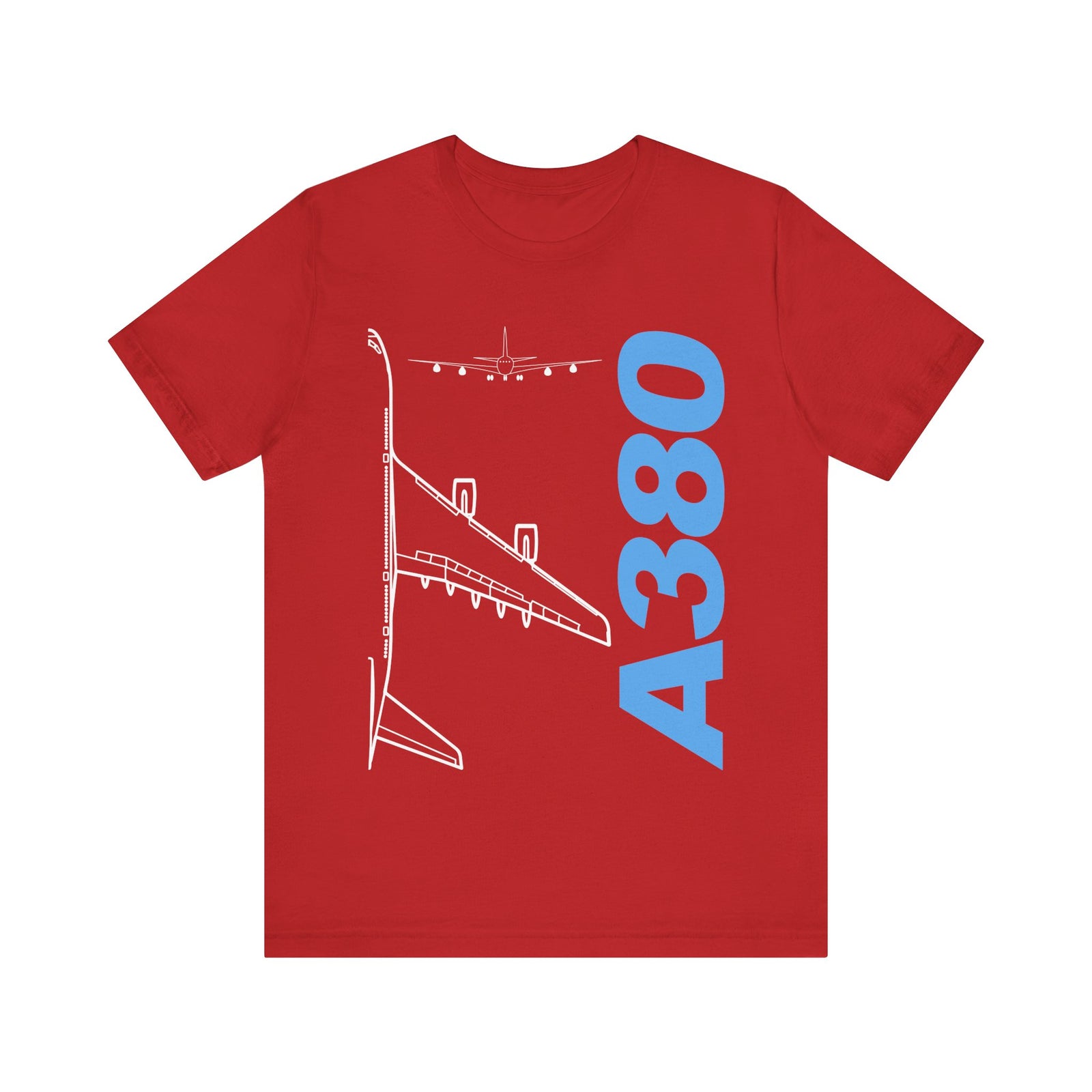 Airbus A380 Unisex Jersey Tee - Perfect for Aviation Enthusiasts