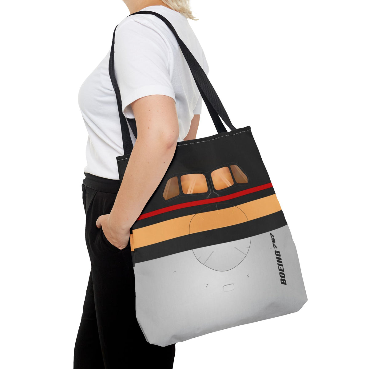 Royal Jordanian 787 Tote Bag — Printed Green Travel Tote