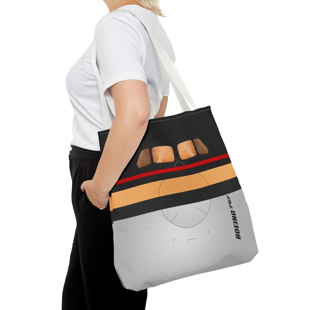 Royal Jordanian 787 Tote Bag — Printed Green Travel Tote