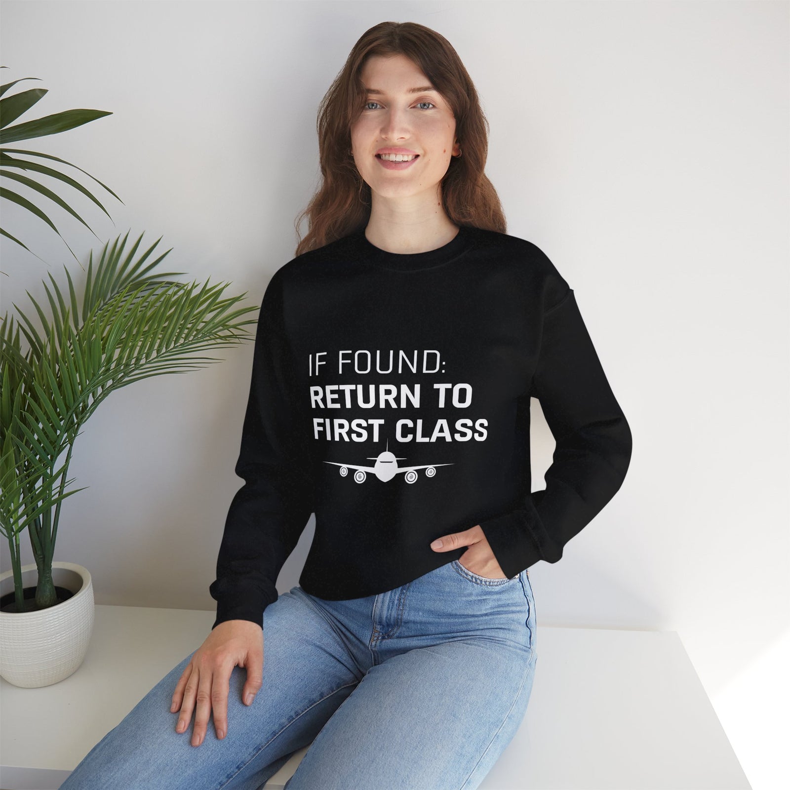 If Found: Return To First Class -  Crewneck Sweatshirt