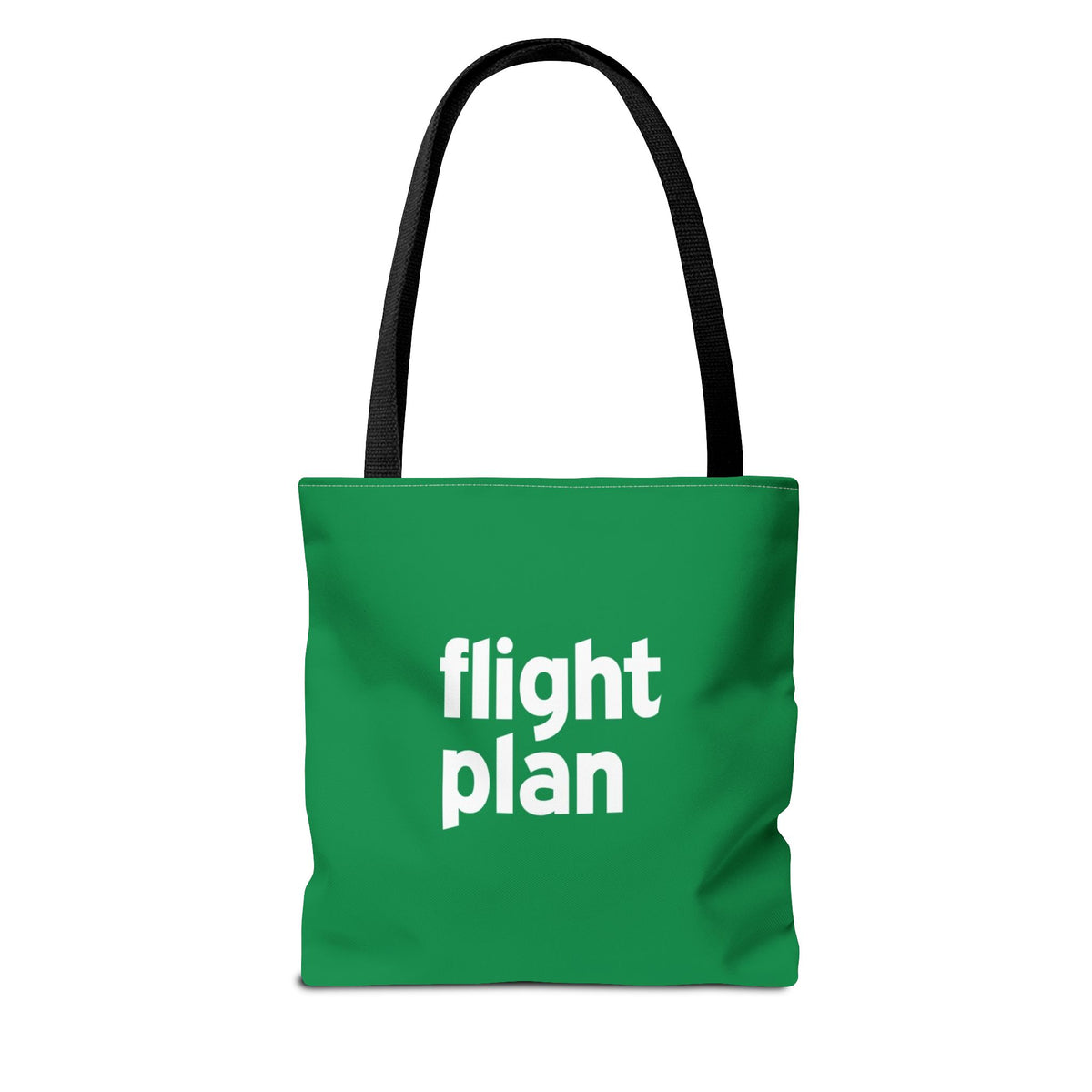 Flight Plan Tote Bag — Printed Green Travel Tote