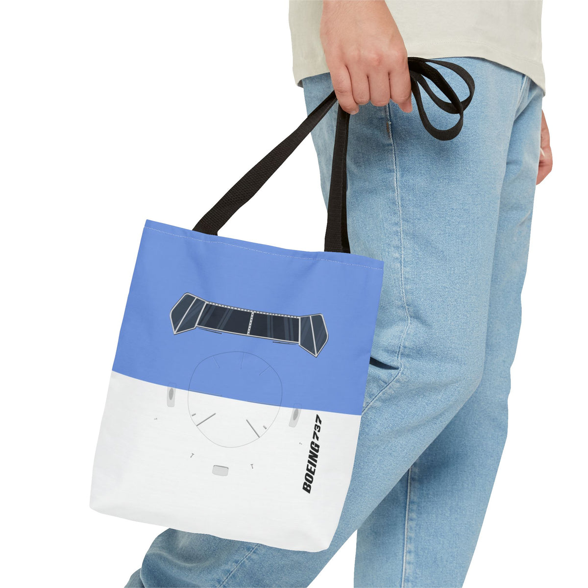 737 Tote Bag — Printed Green Travel Tote